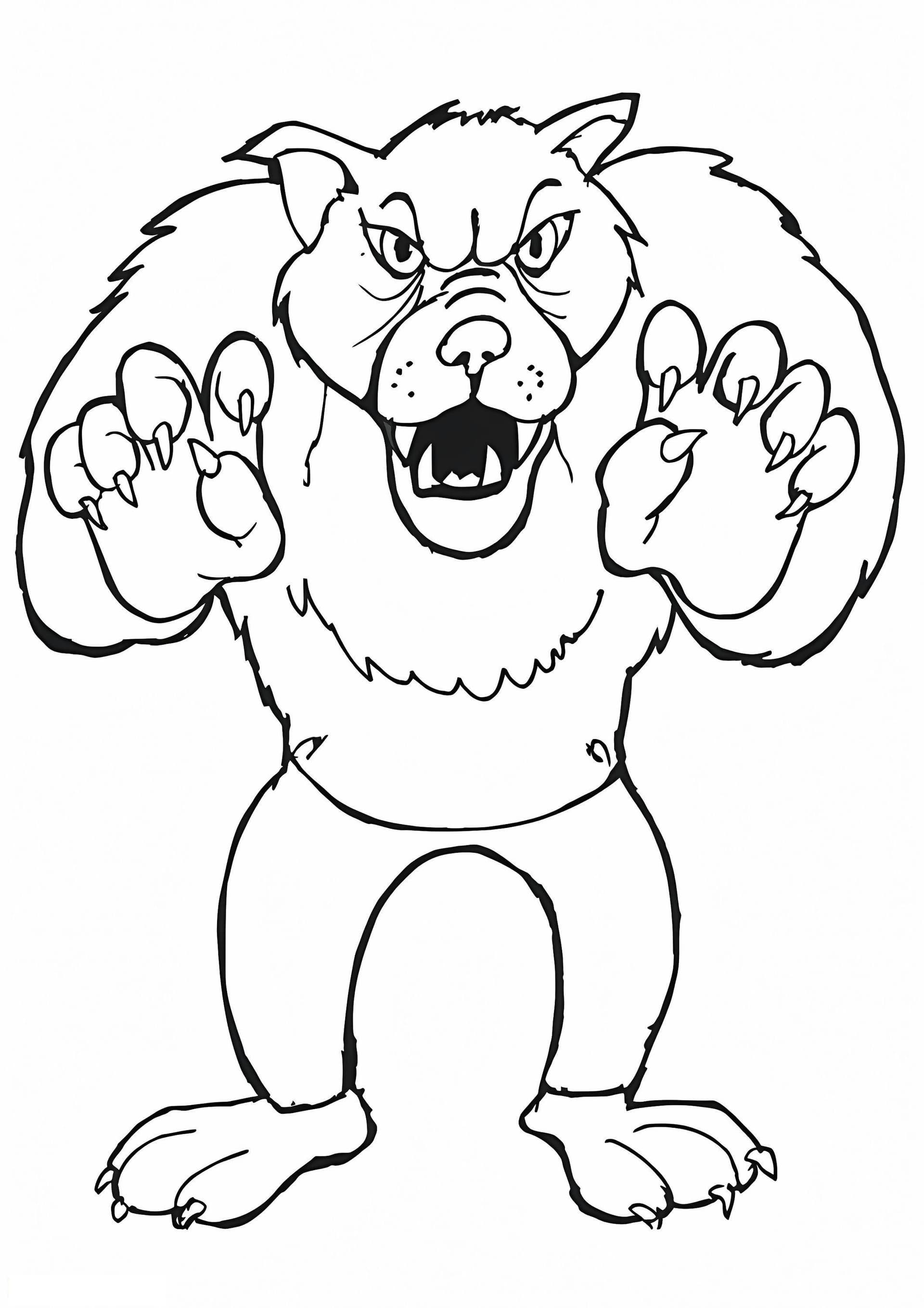 The Big Bad Wolf Color Print A4