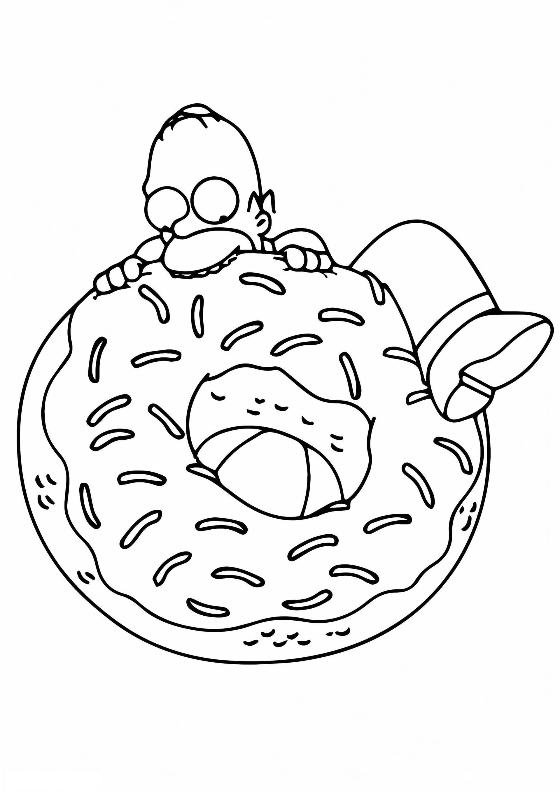 Bart Simpson Taking A Bite A4