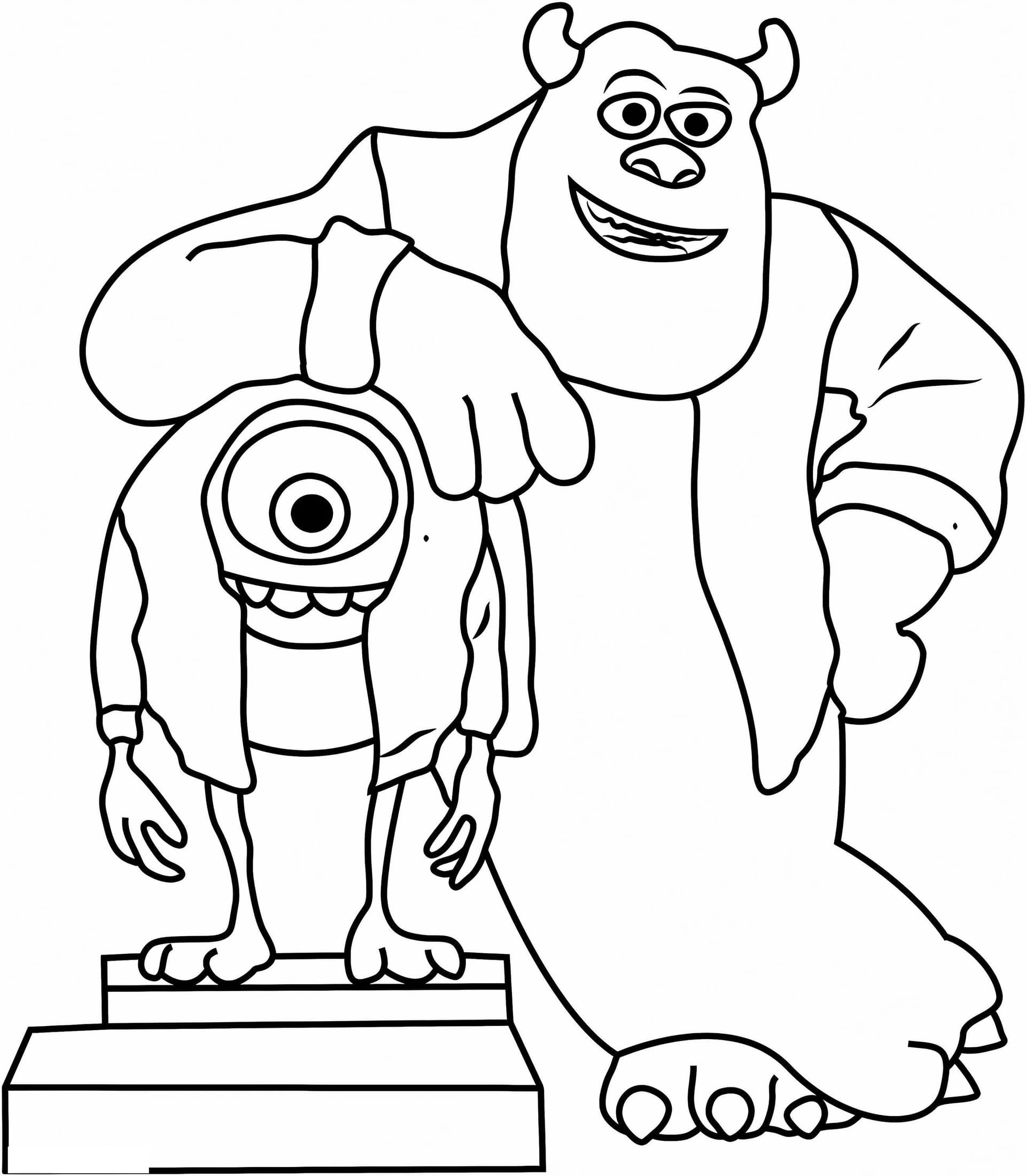 Mike And Sulley A4