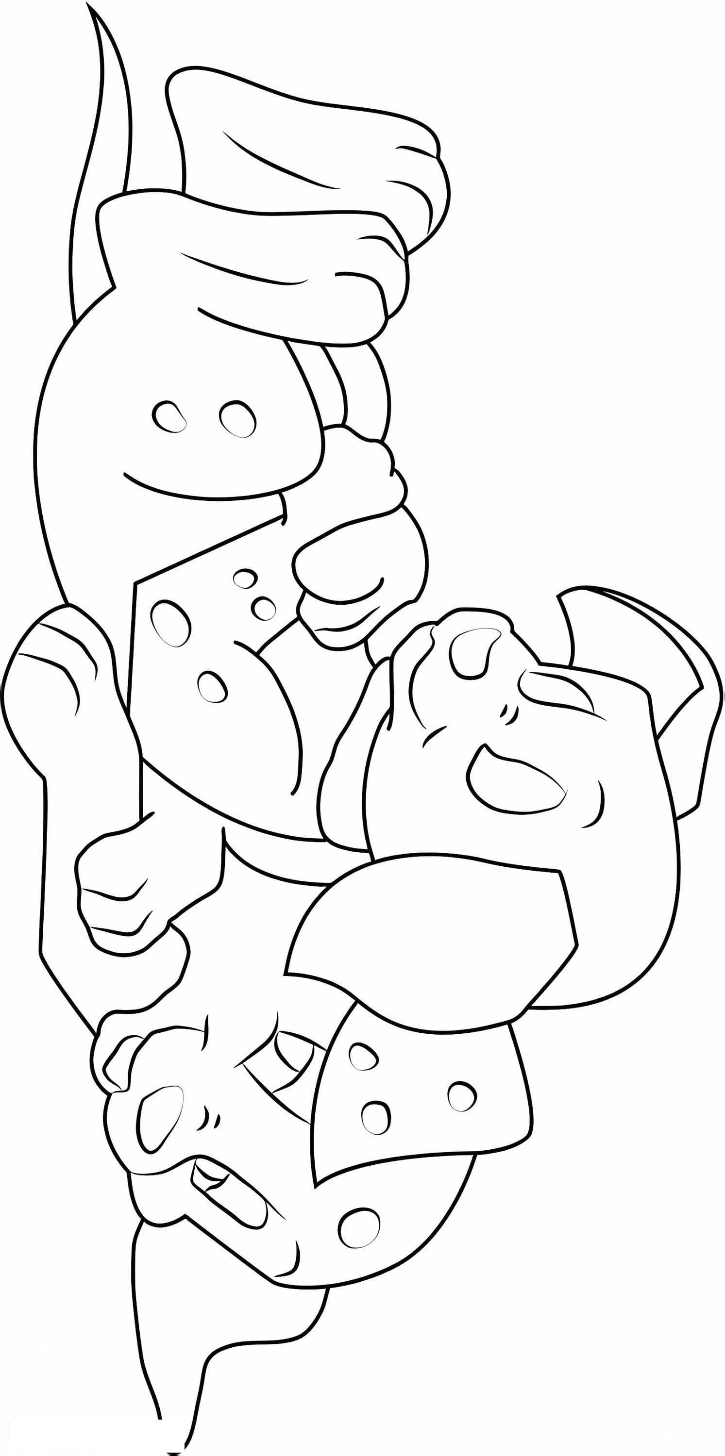 Dalmatians Sleeping A4