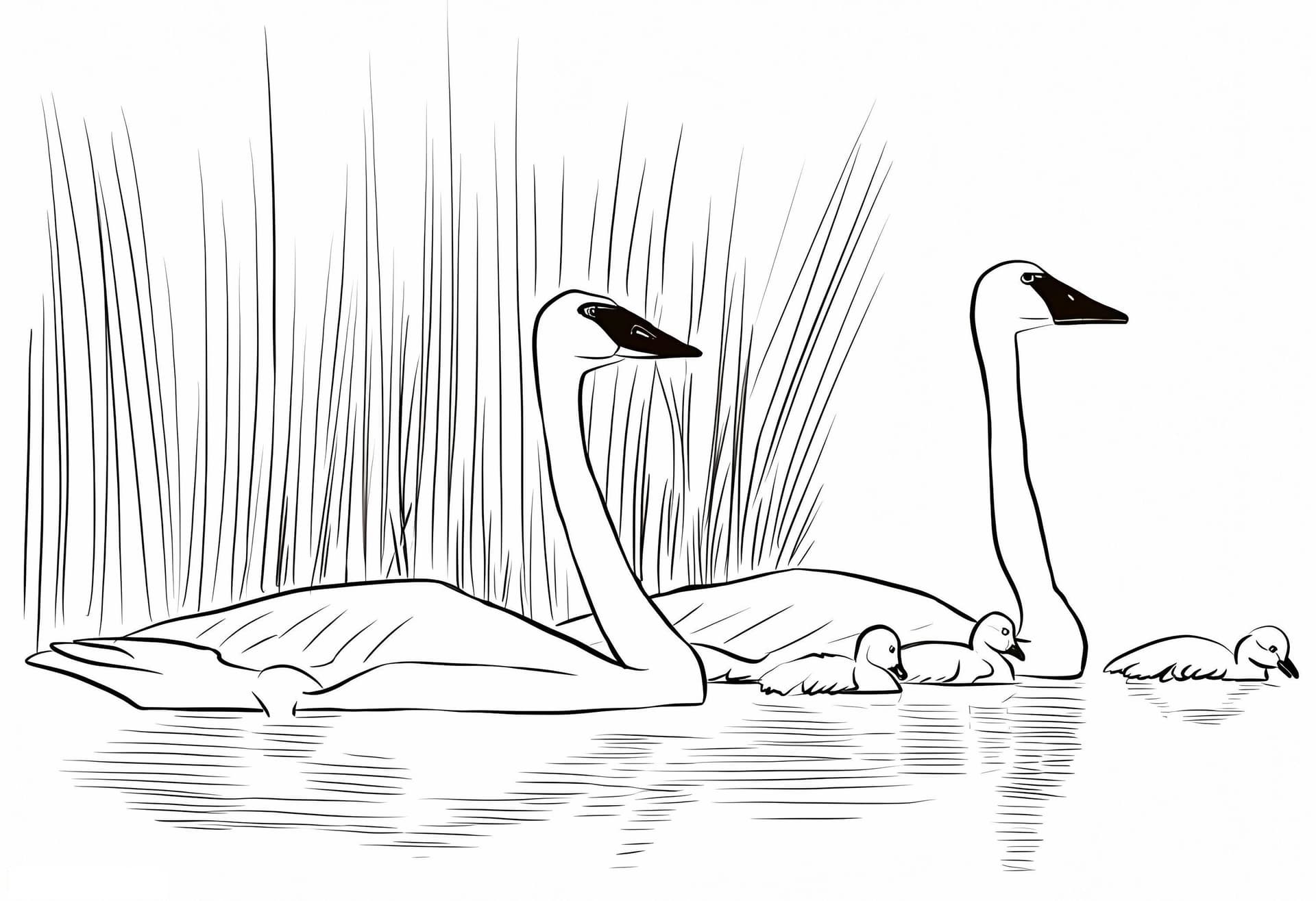 Swans Family A4