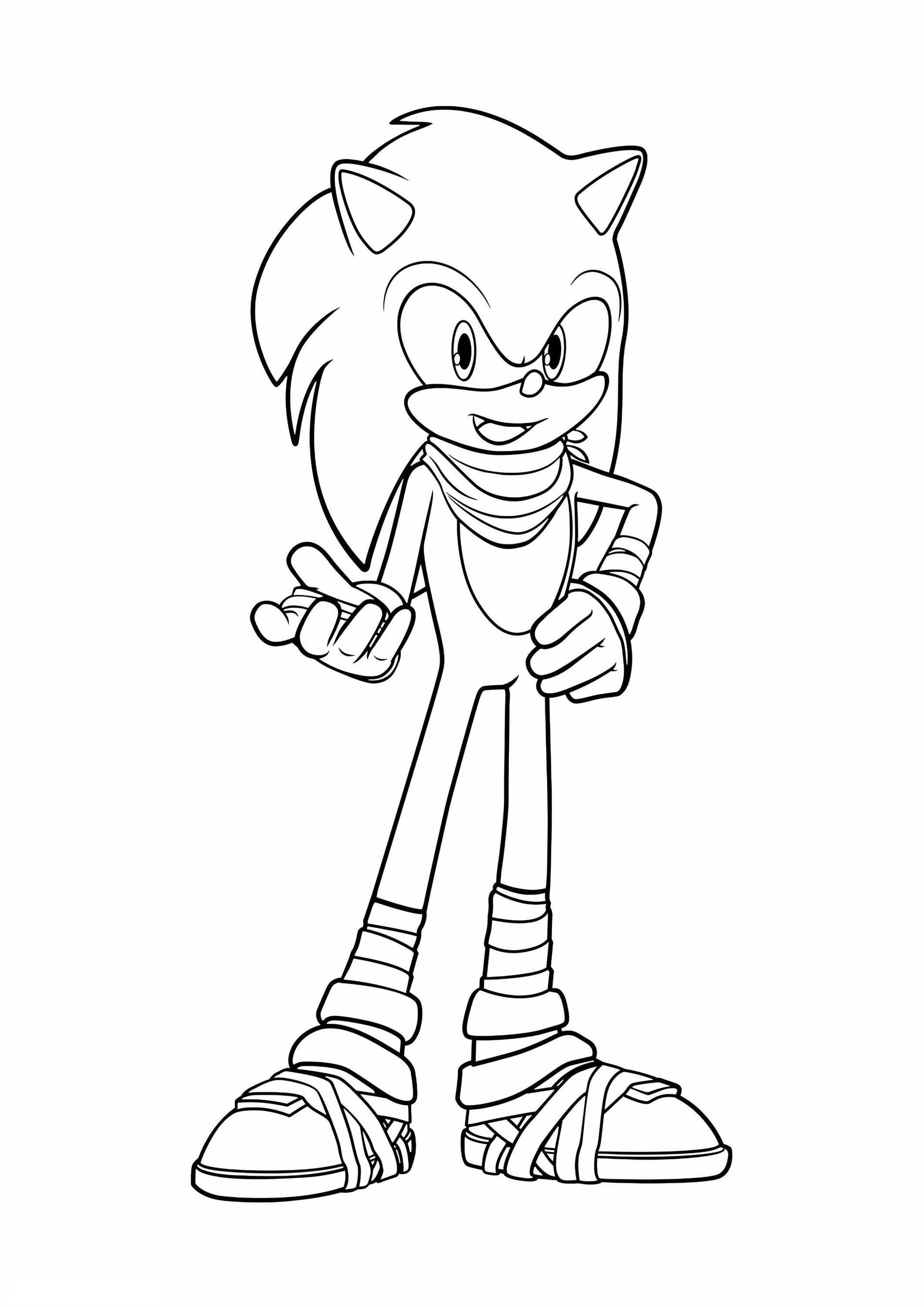 Sonic Boom With Its Brown Scarves