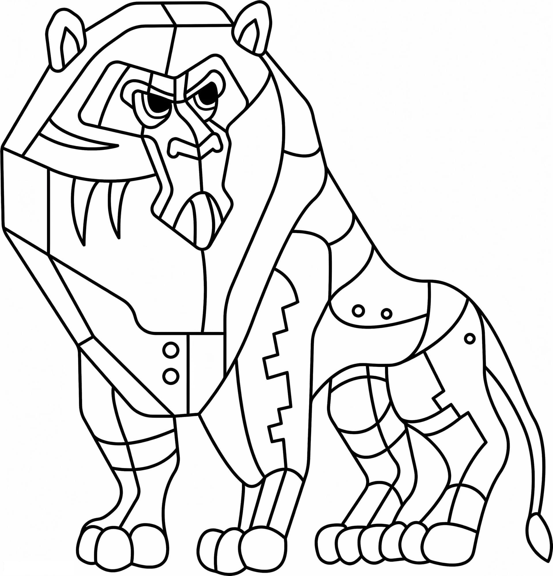 Abstract Lion