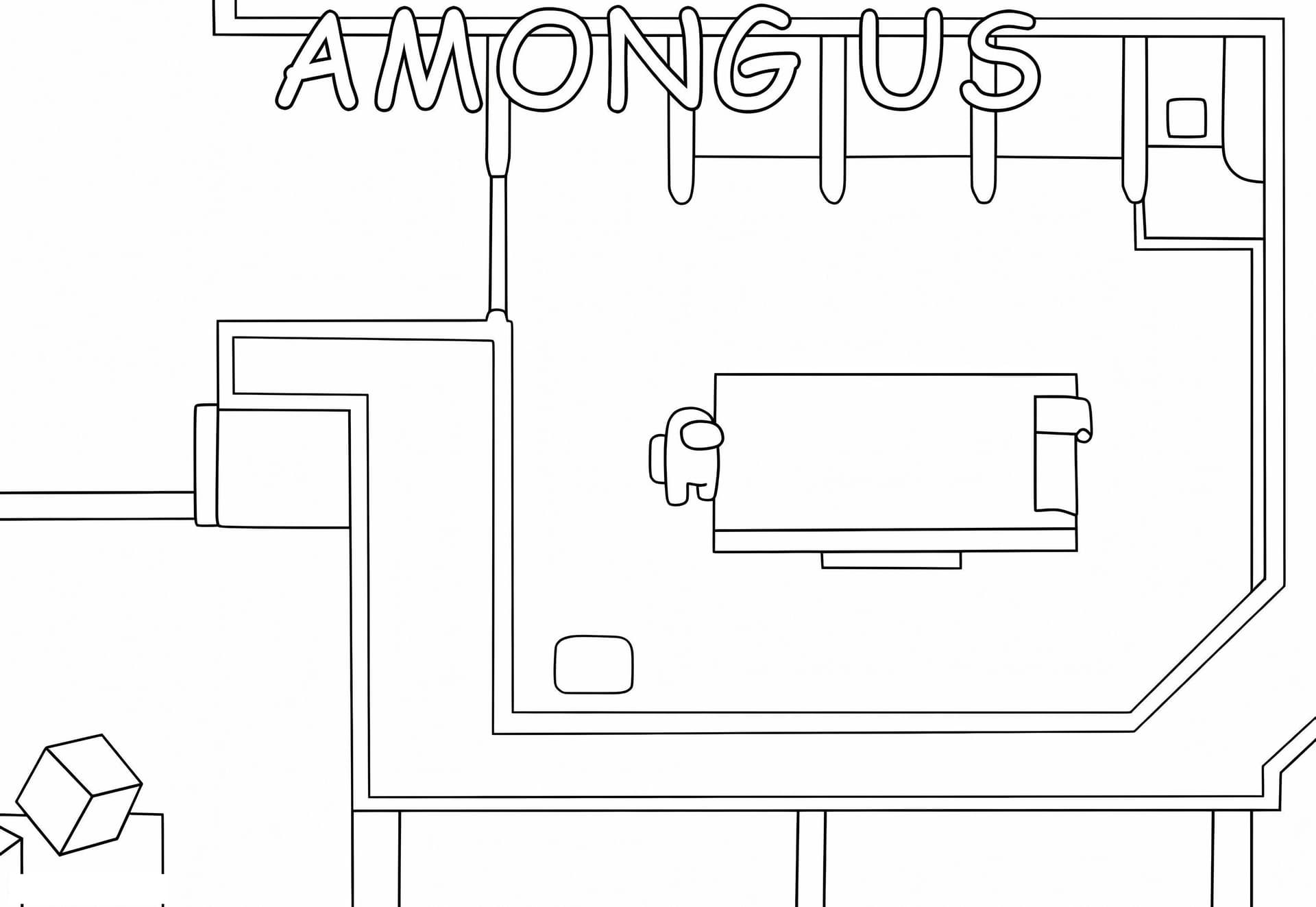 Among Us In Spaceship