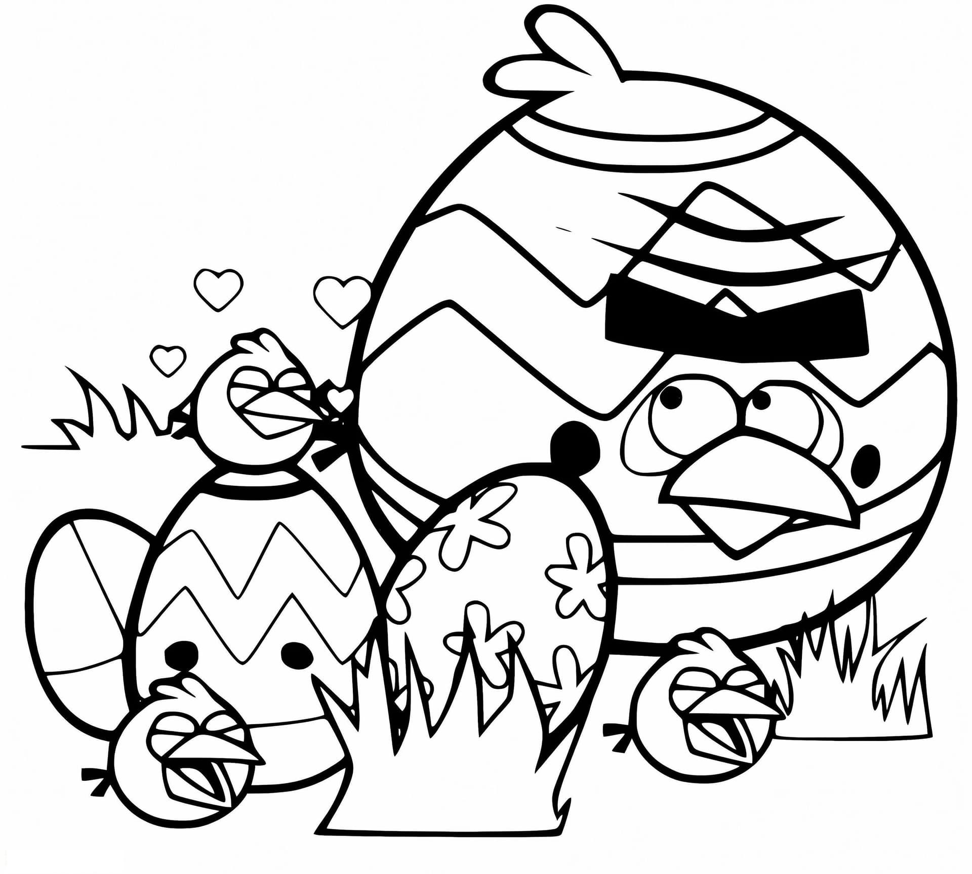Angry Birds With Easter Eggs