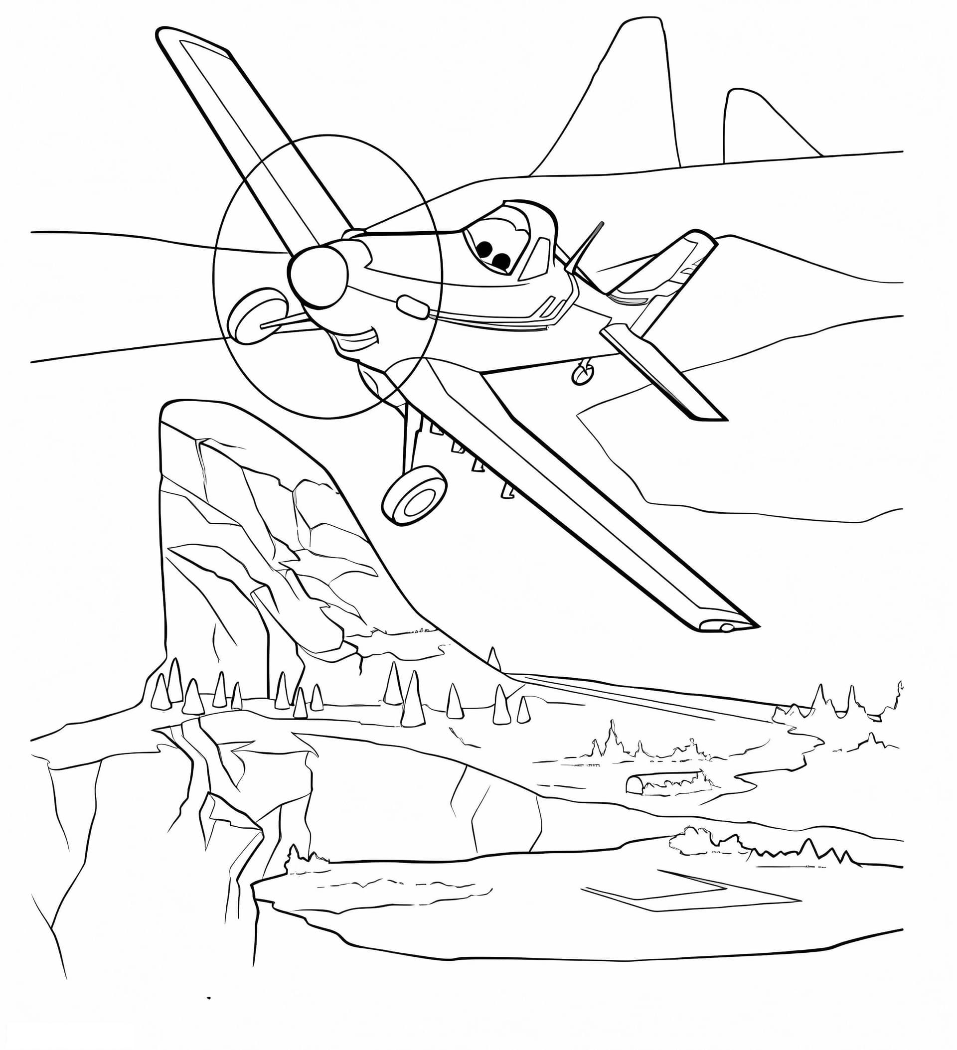 Cartoon Planes Flying