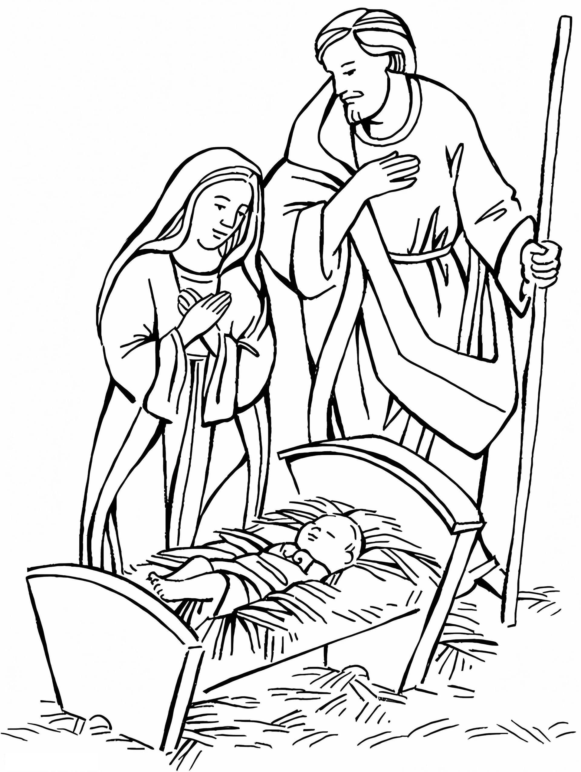 Baby Jesus Mary And Joseph
