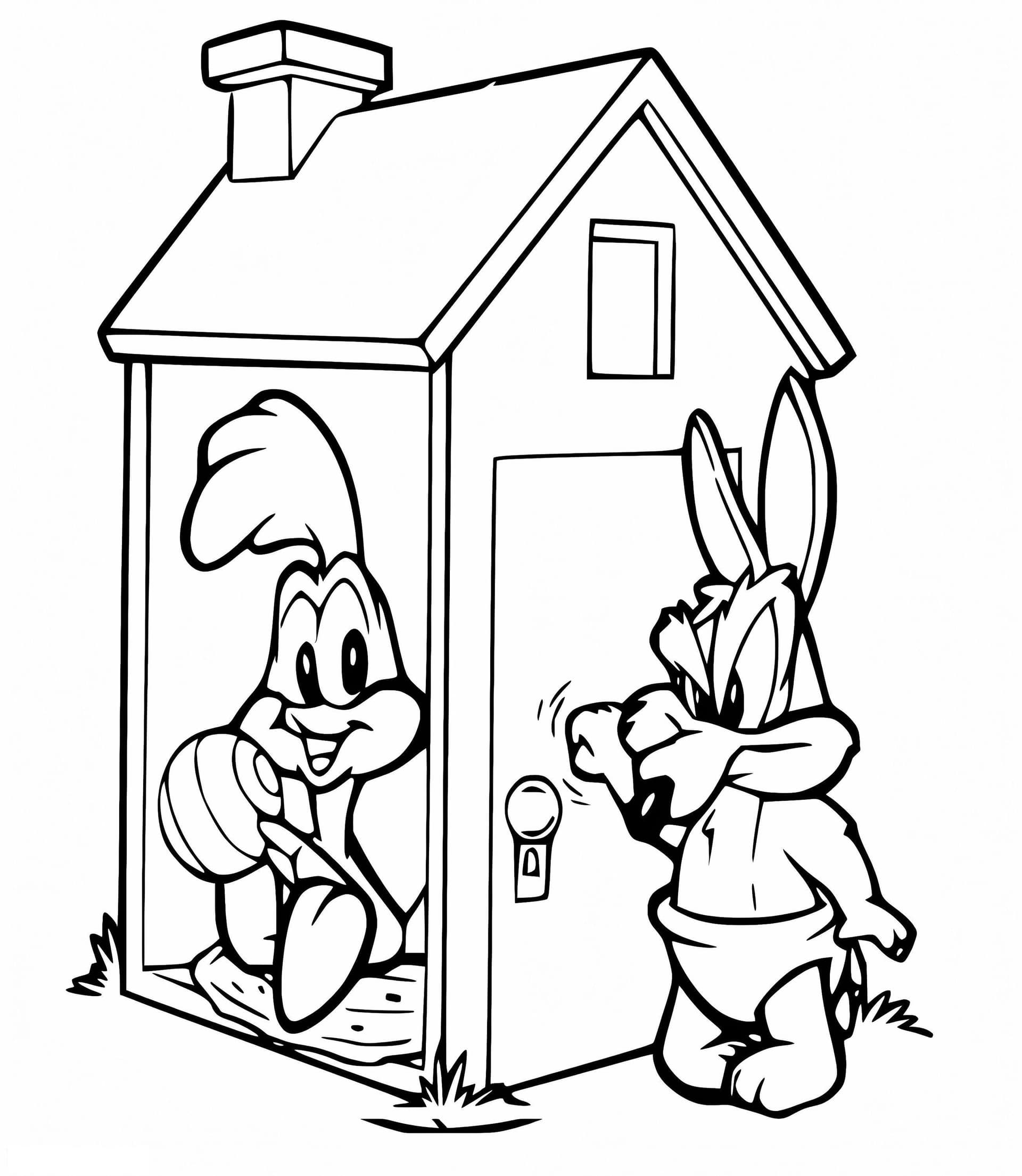 Baby Wile E Coyote And Road Runner