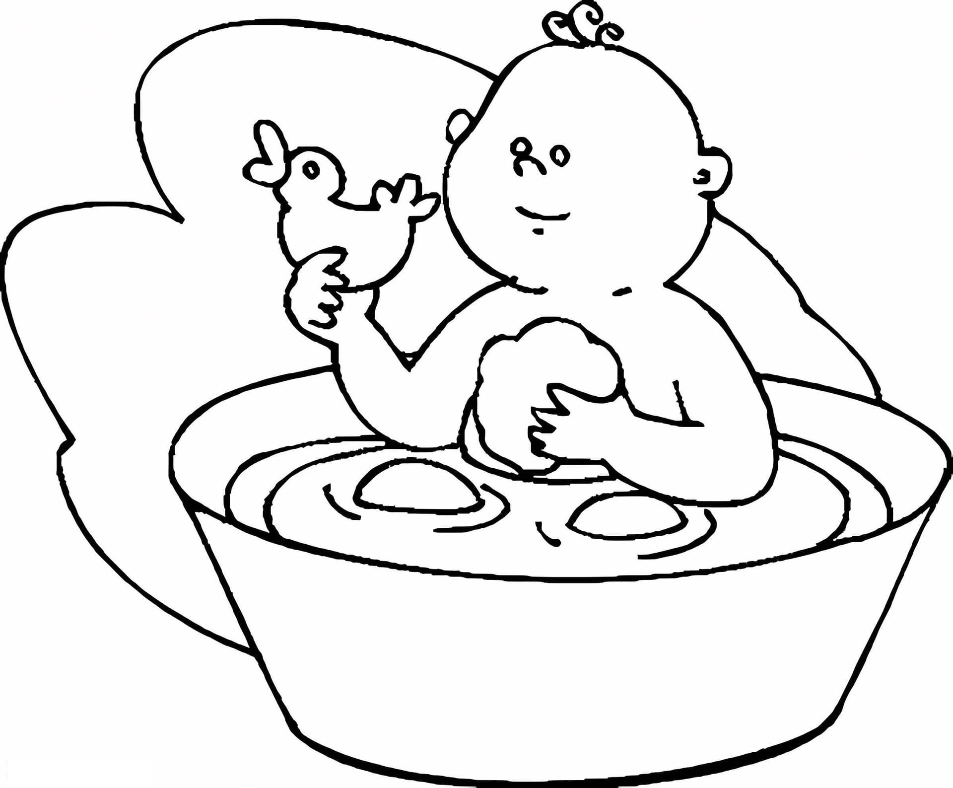 Baby With Rubber Duck