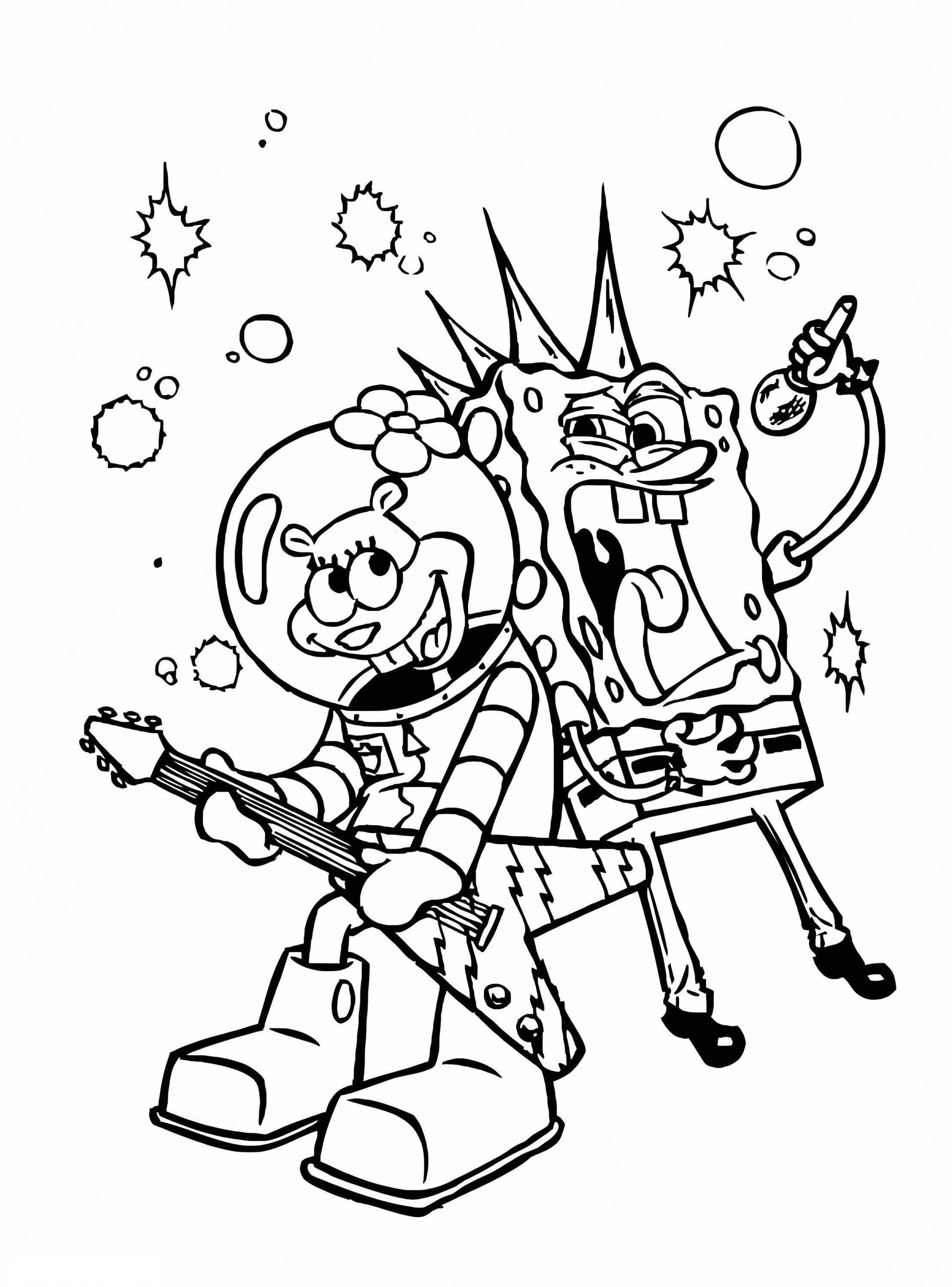 Best Friends Spongebob And Sandy