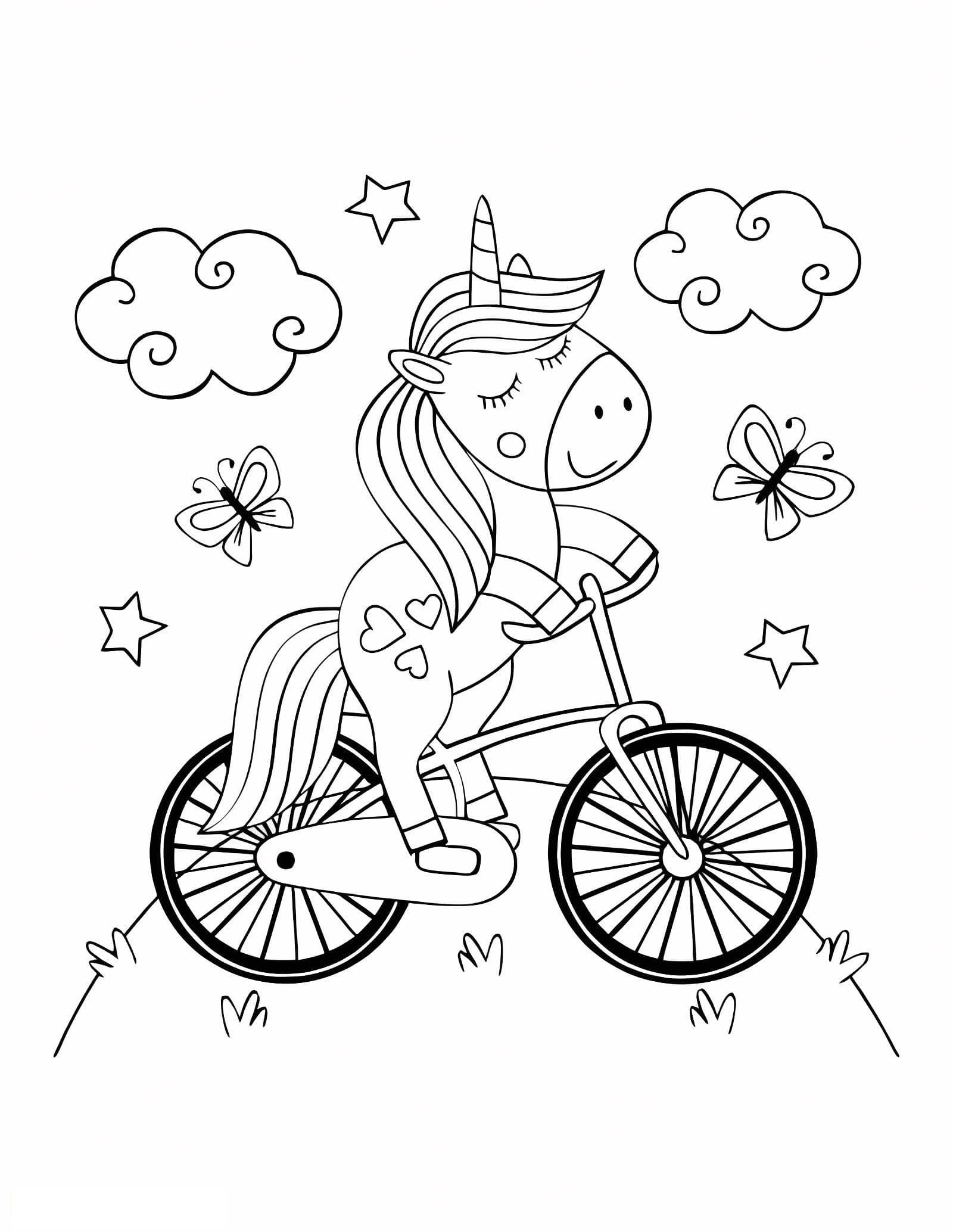 Magical Unicorn Riding Bike