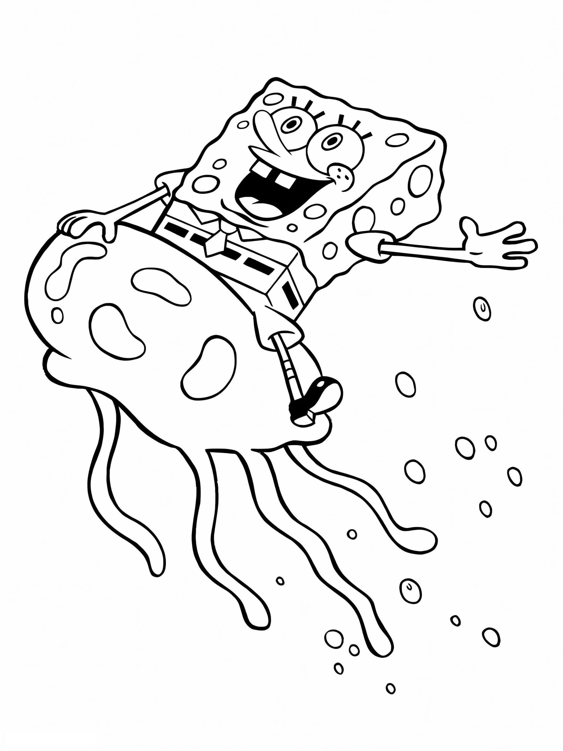 Spongebob In Jellyfish