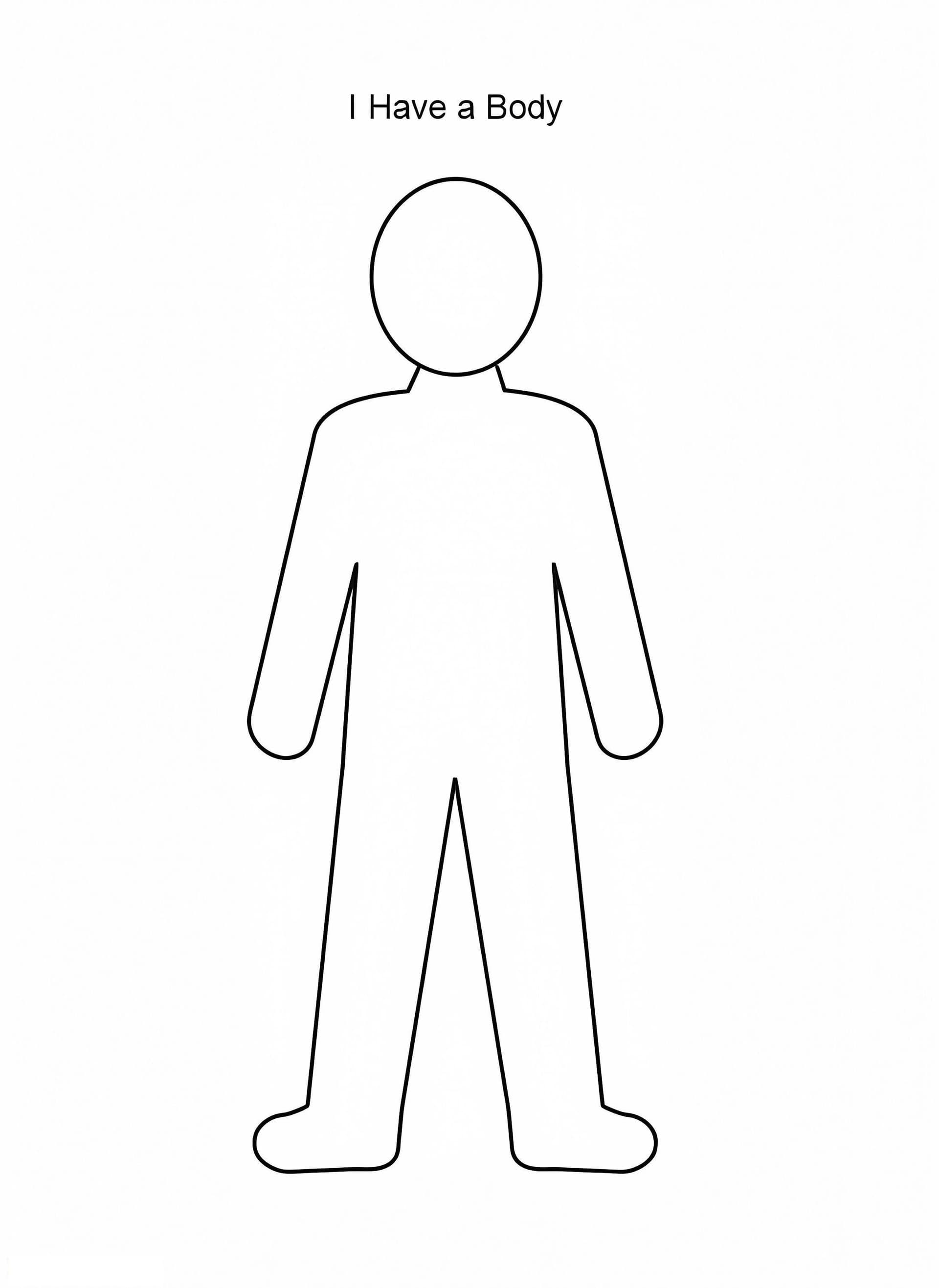 Körper Umriss Person
