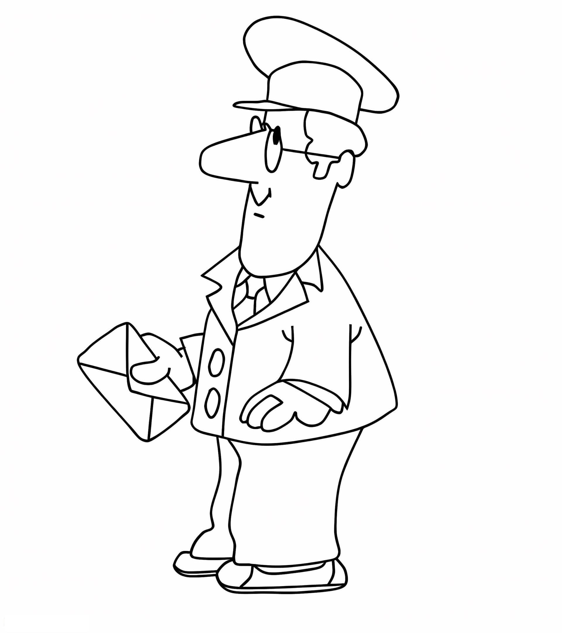 Postman Pat Holding Letter