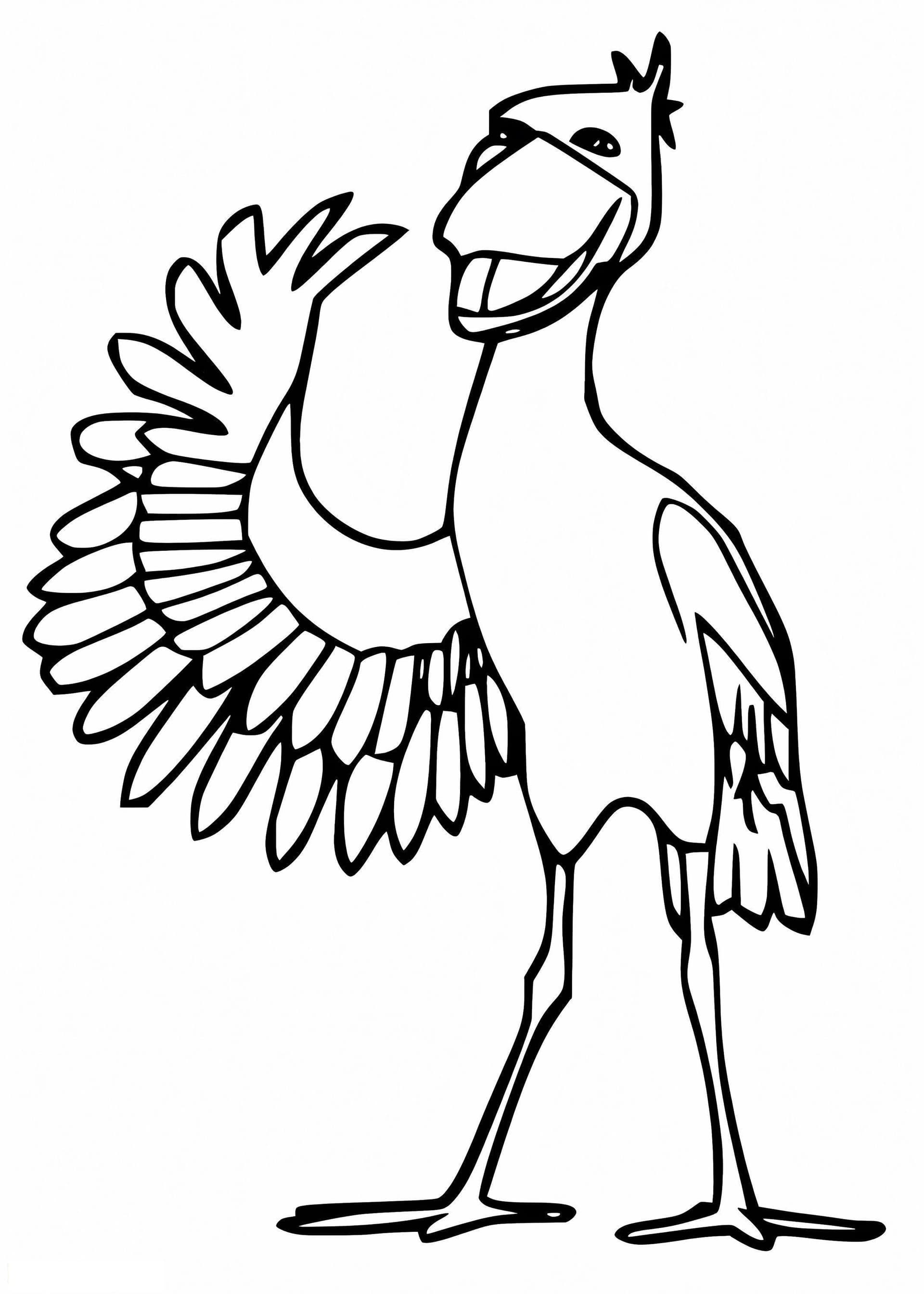 Cartoon Shoebill