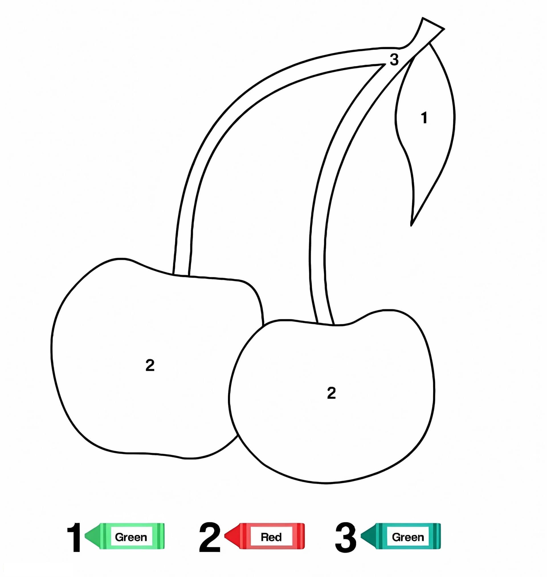 Cherry Color By Number