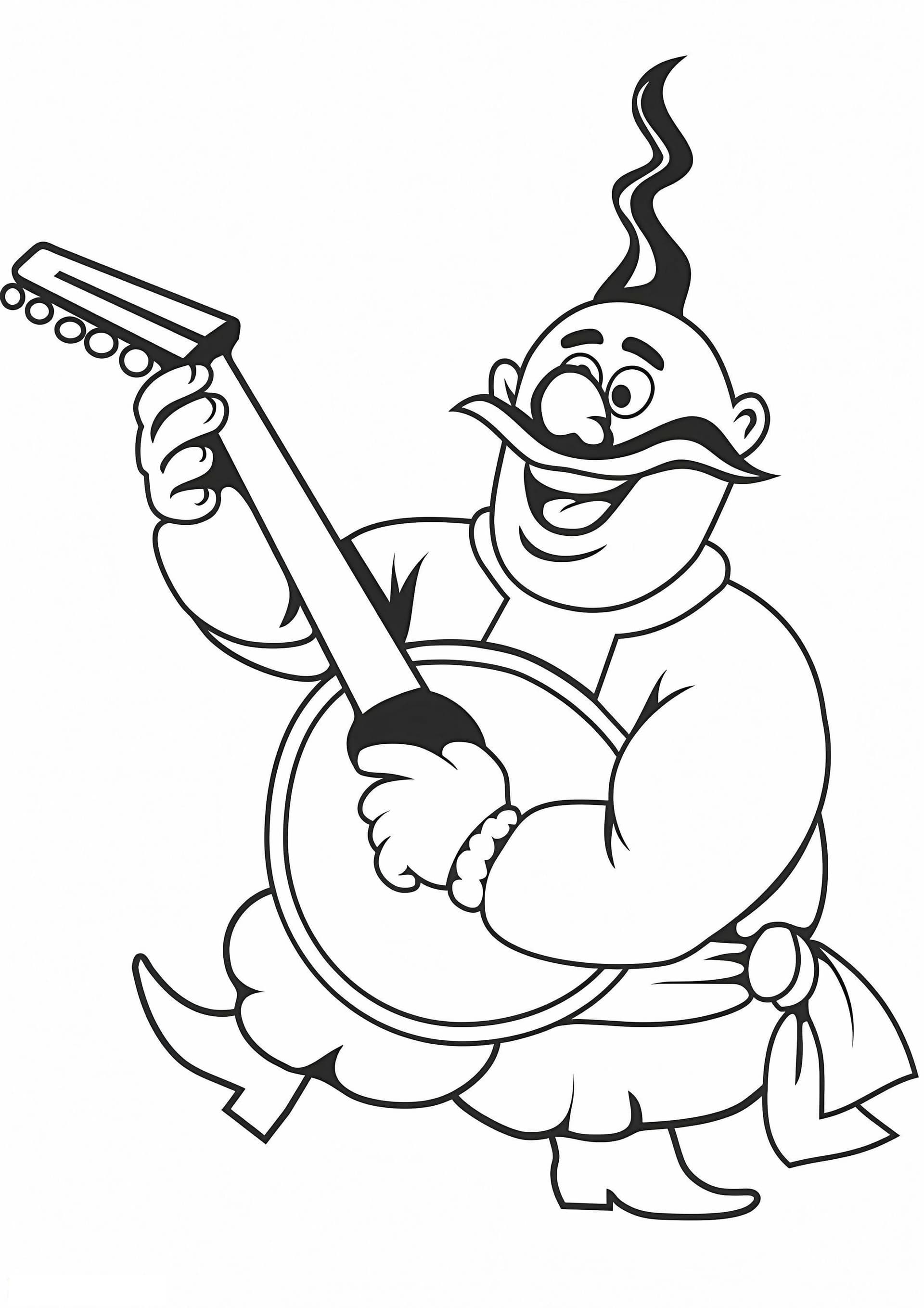 Cossack With Bandura