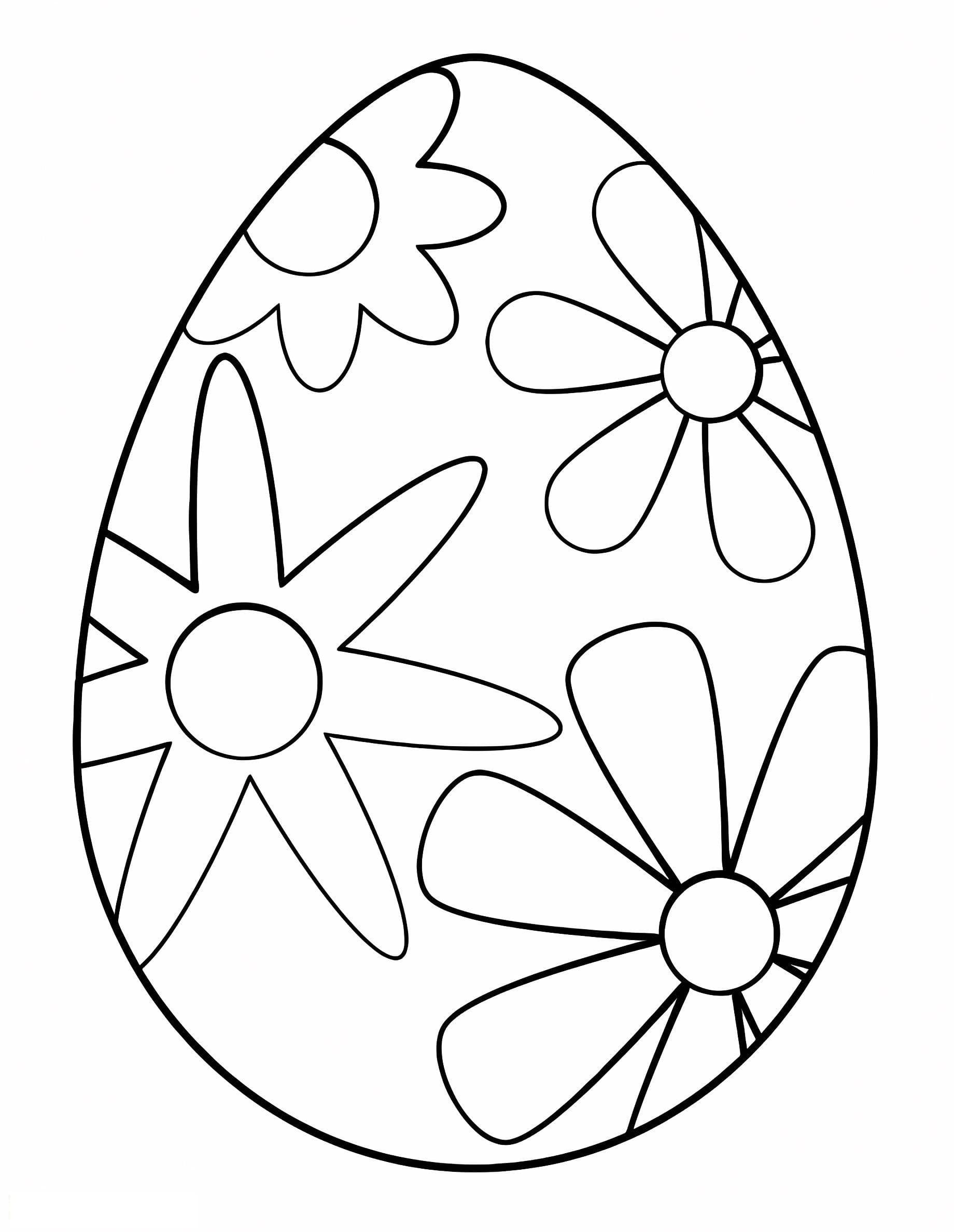 Four Flower Easter Egg