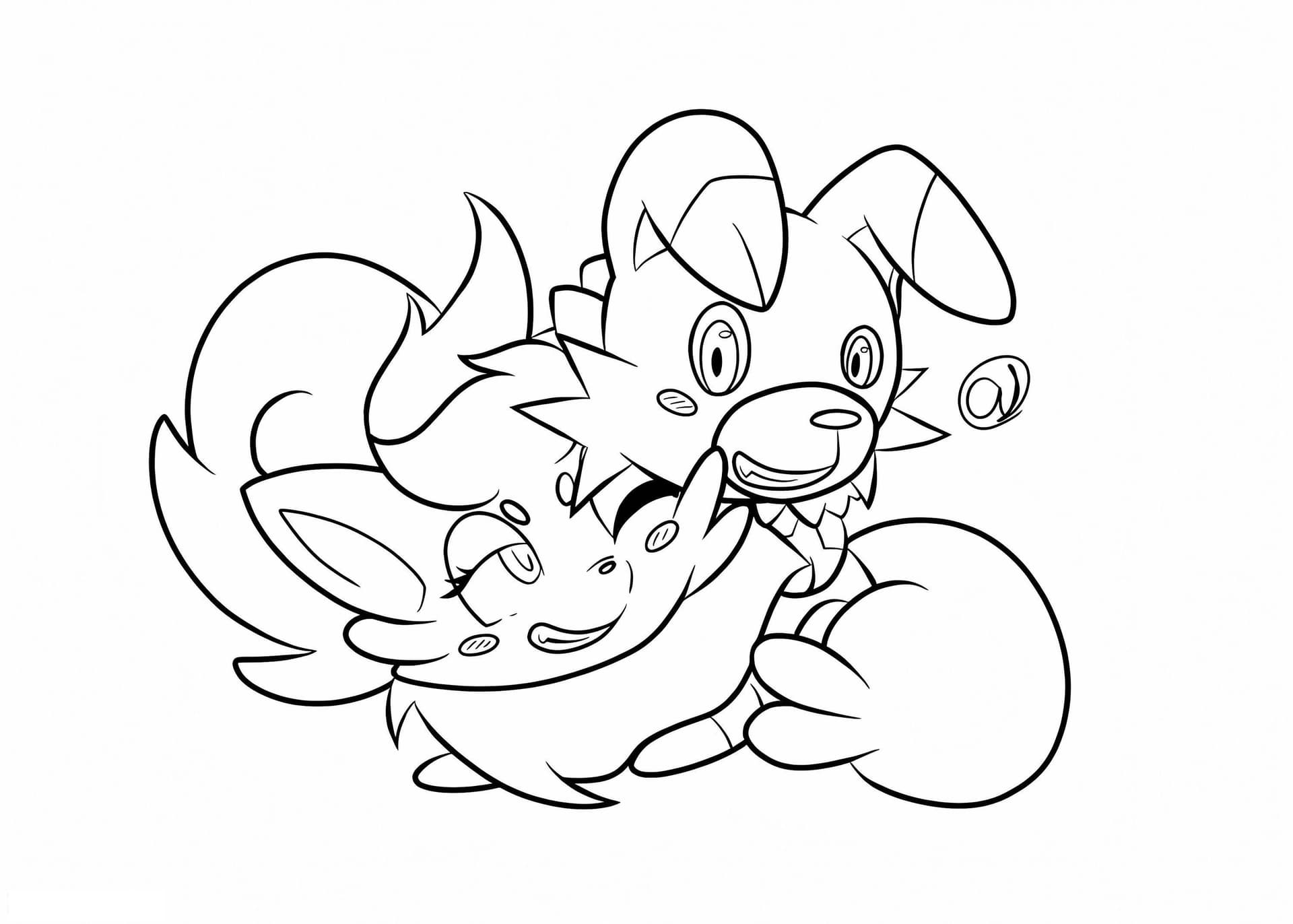 Cute Rockruff Pokemon