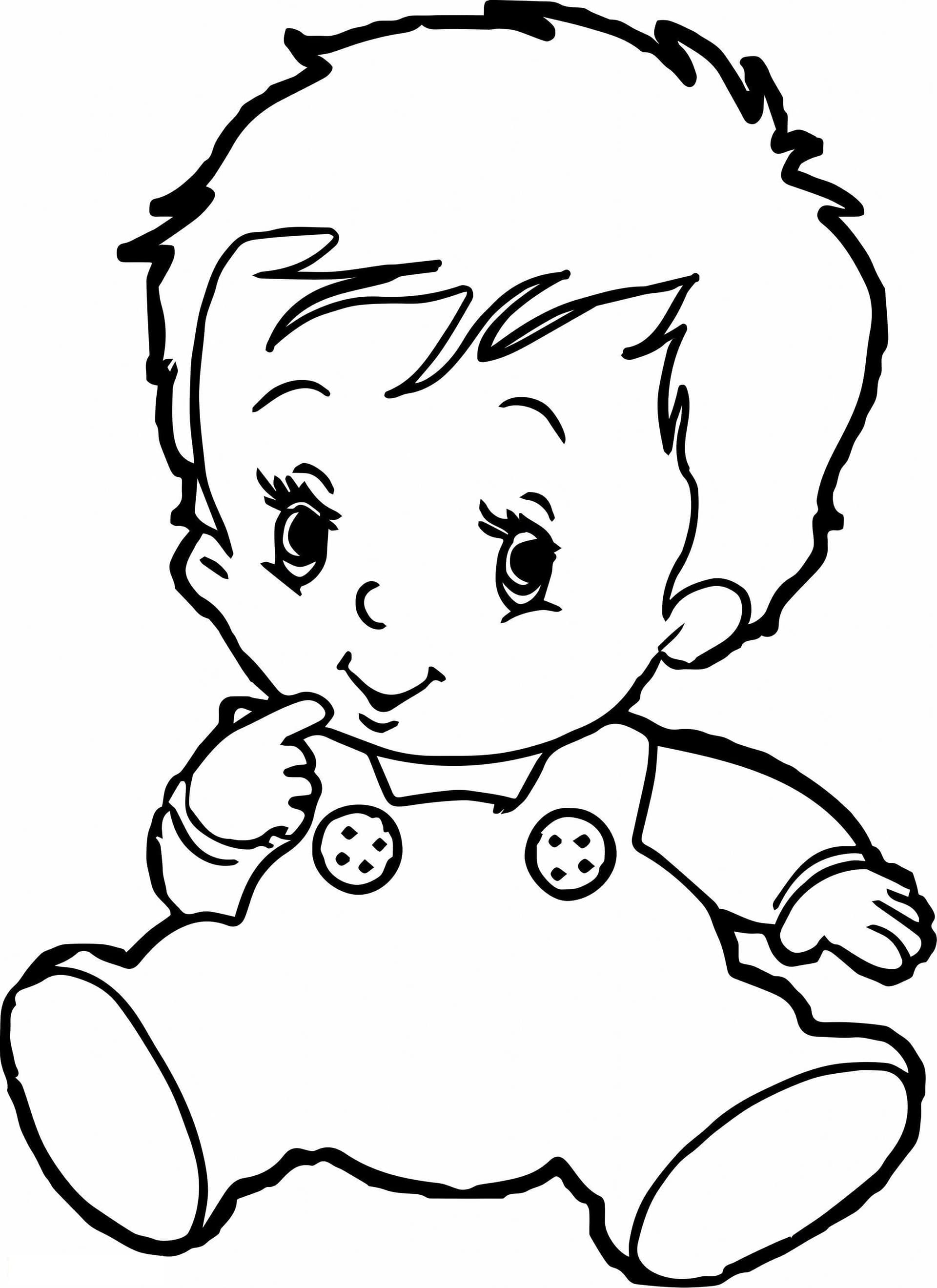 Sitting Baby Drawing