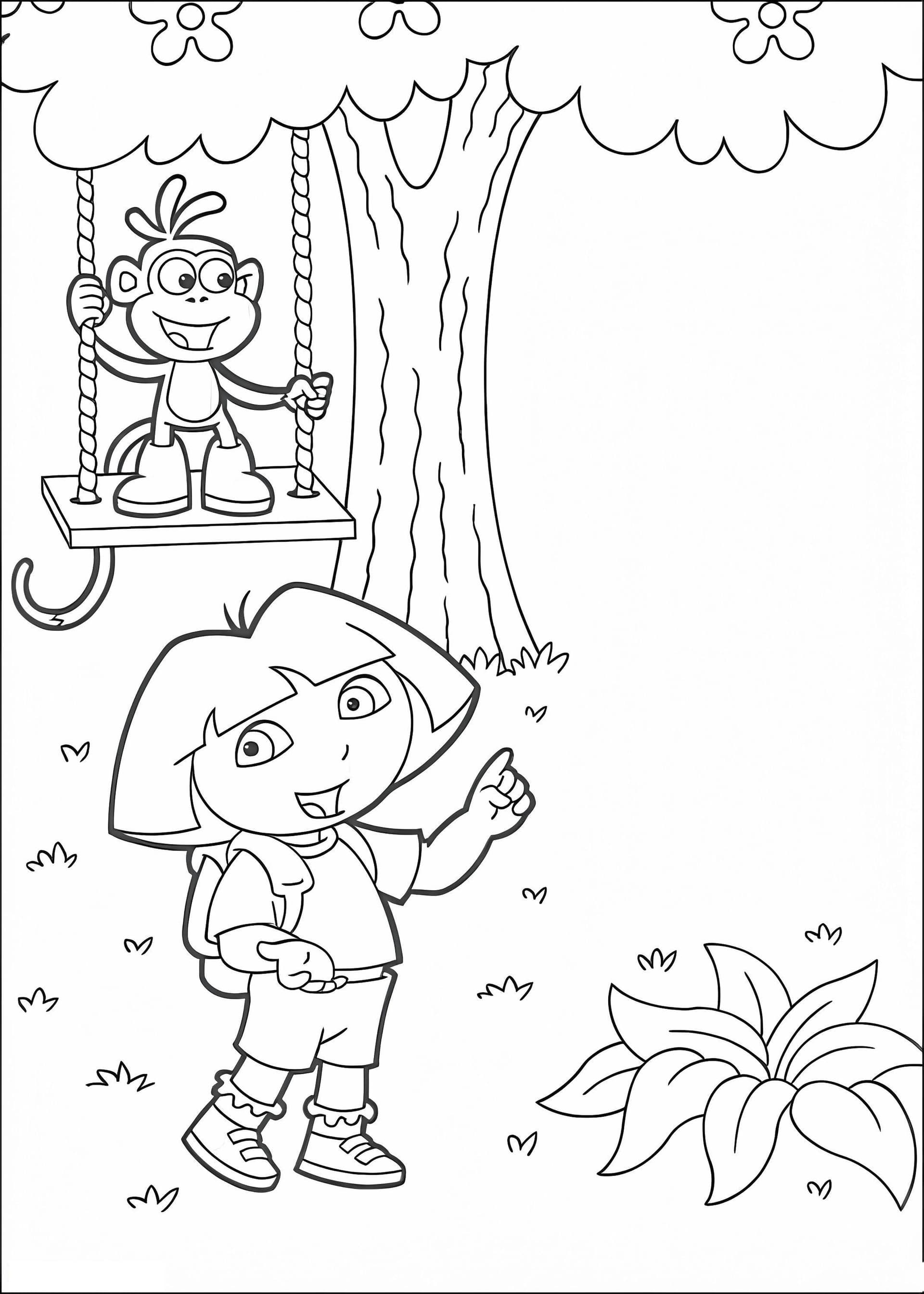 Dora And Boots Playing