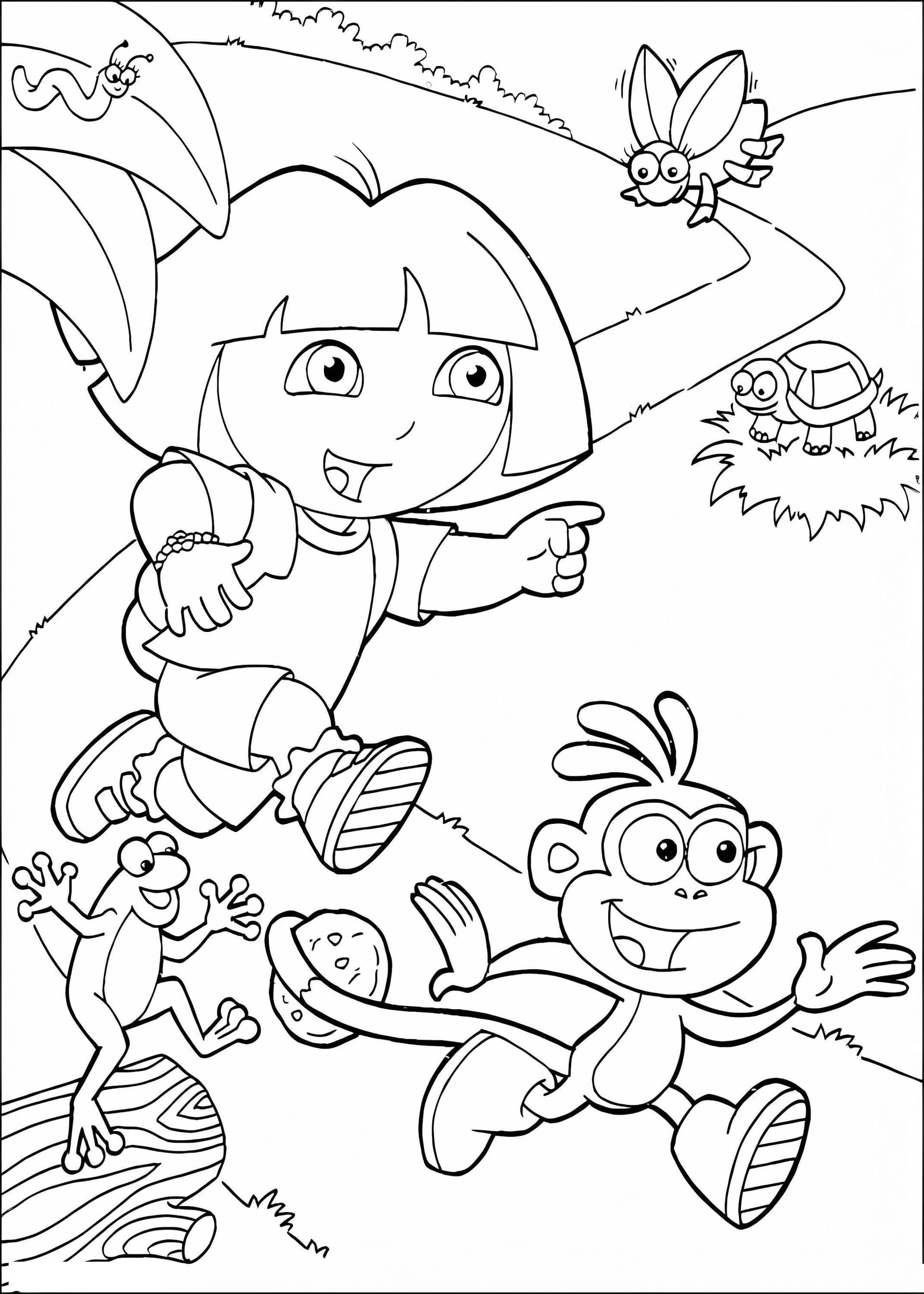Dora And Boots Running