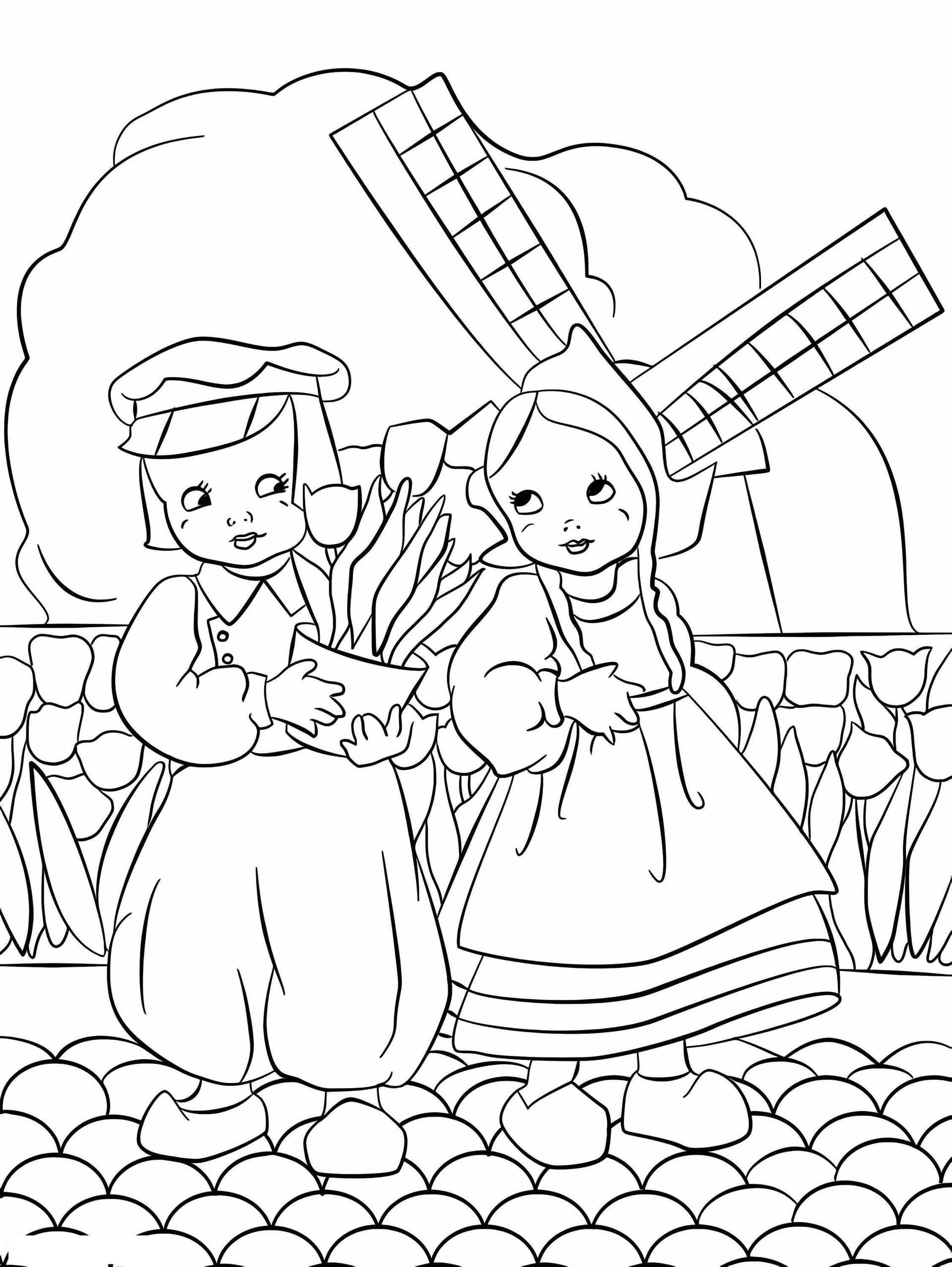 Dutch Boy And Girl