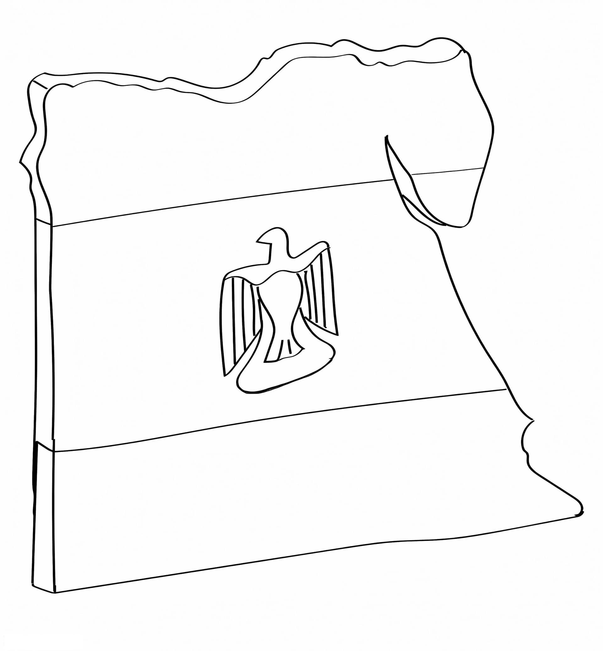 Egypt Flag And Map