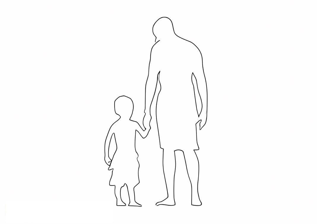 Vater und Sohn schmieden Pläne