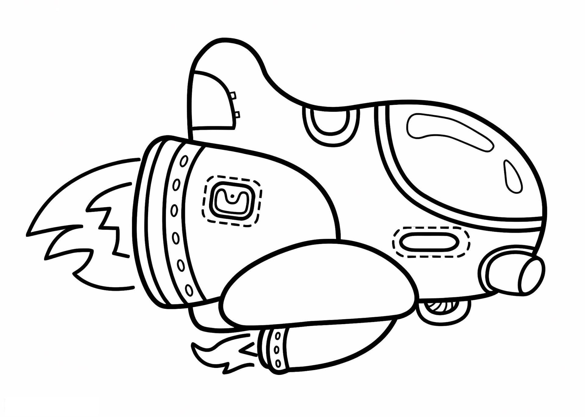 Strange Spaceship Rocket