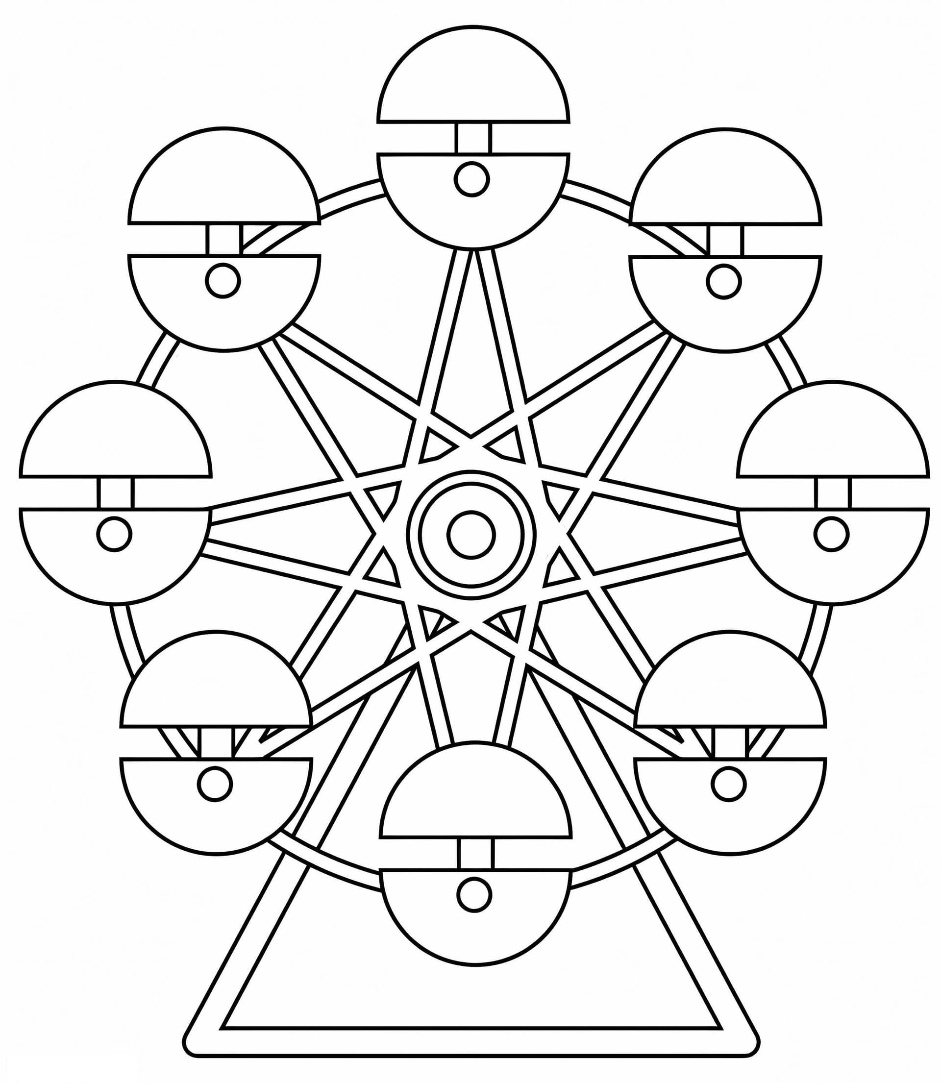 Ferris Wheel To Color