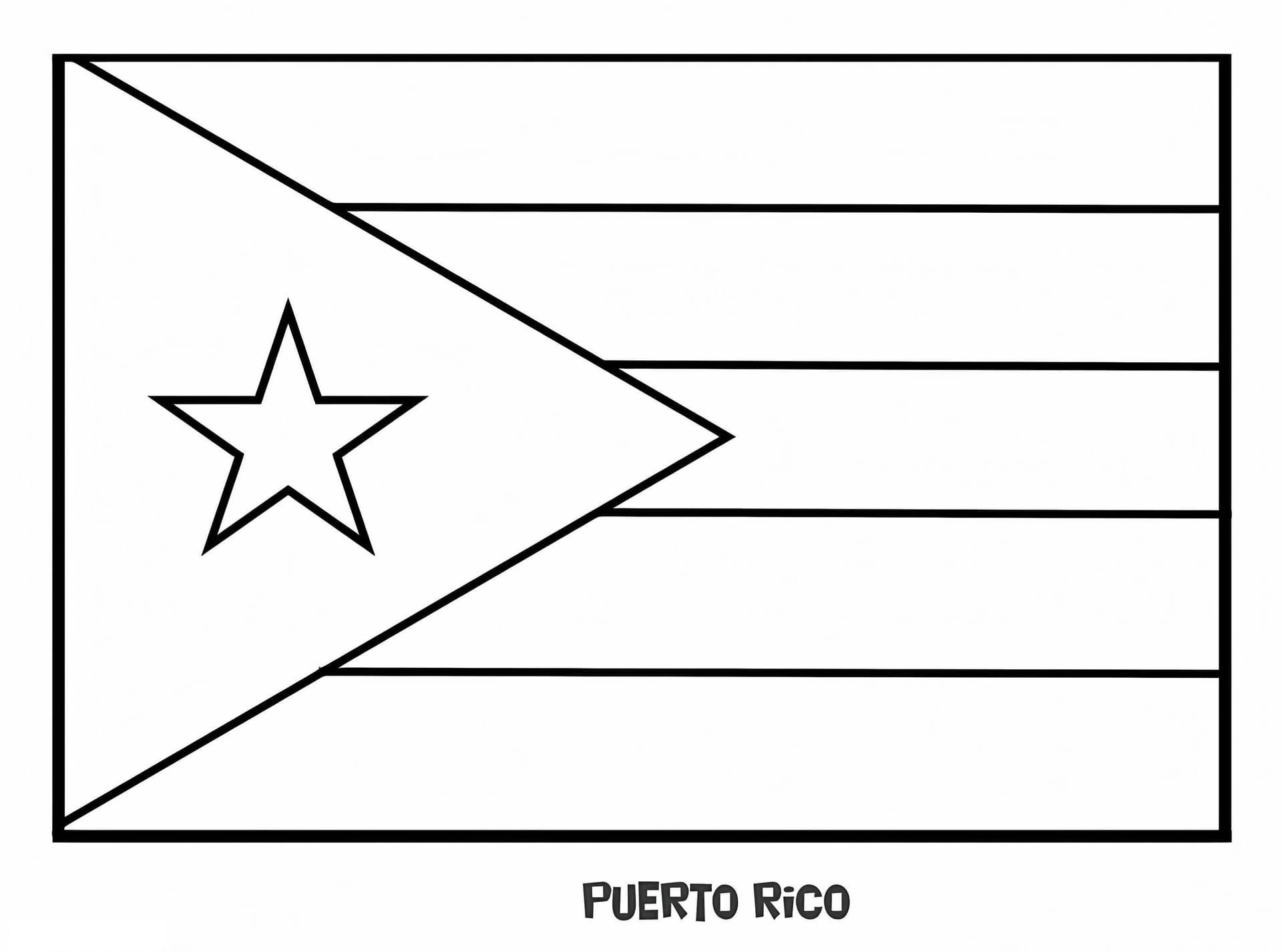 Flag Of Puerto Rico