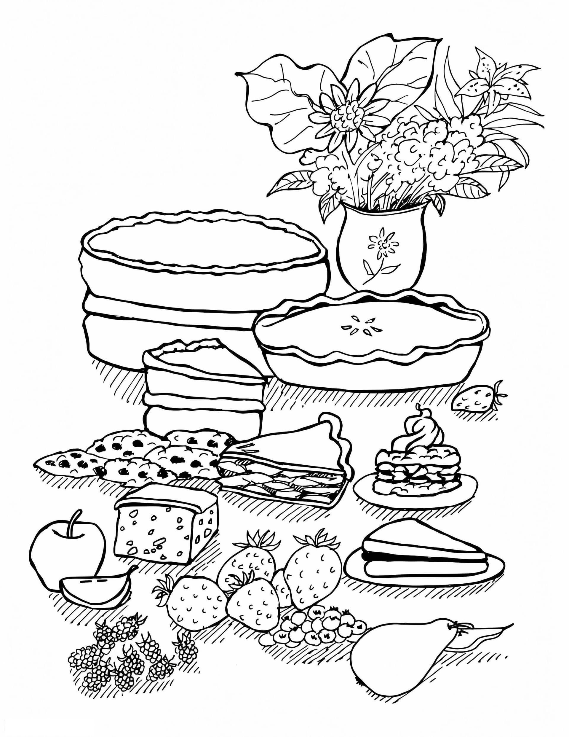 Flower And Dessert