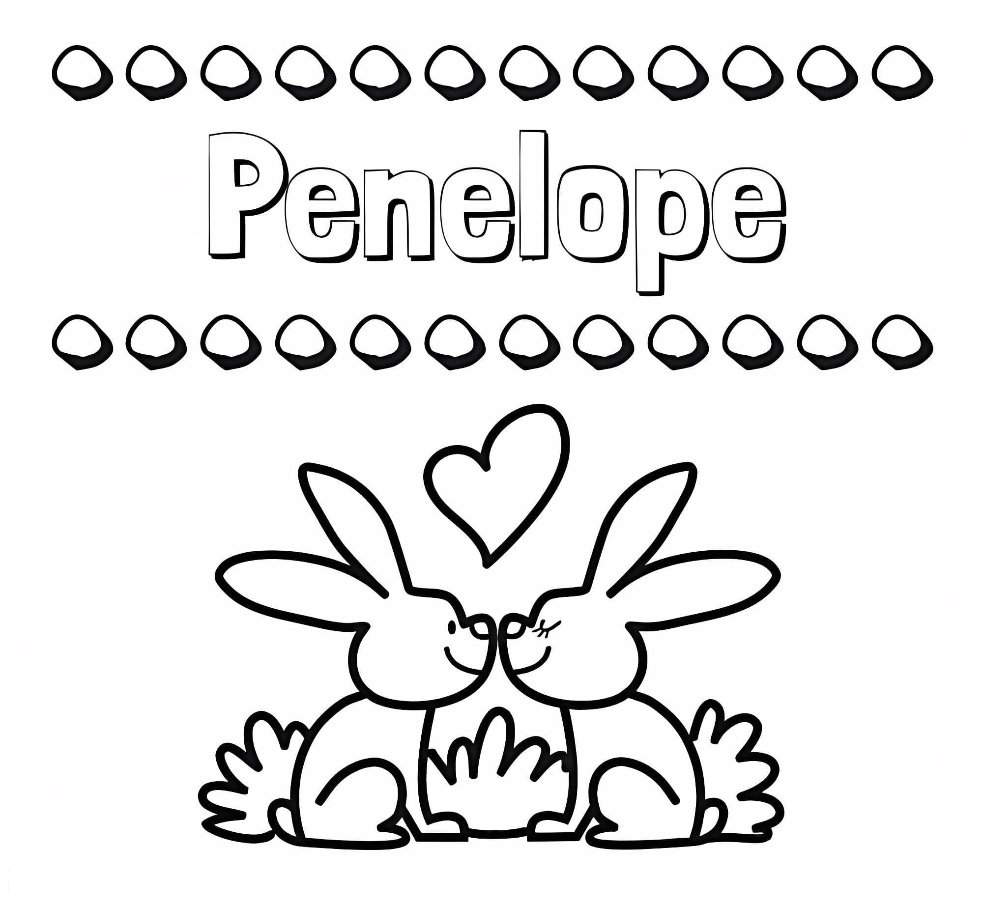 Kostenlose Penelope zum Drucken