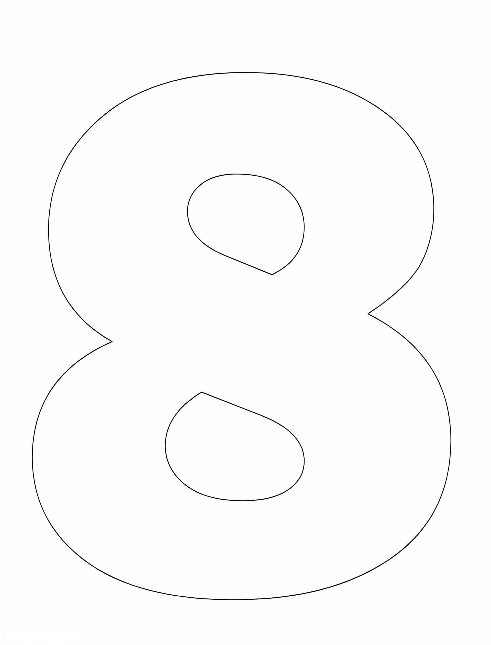 Free Printable Number 8