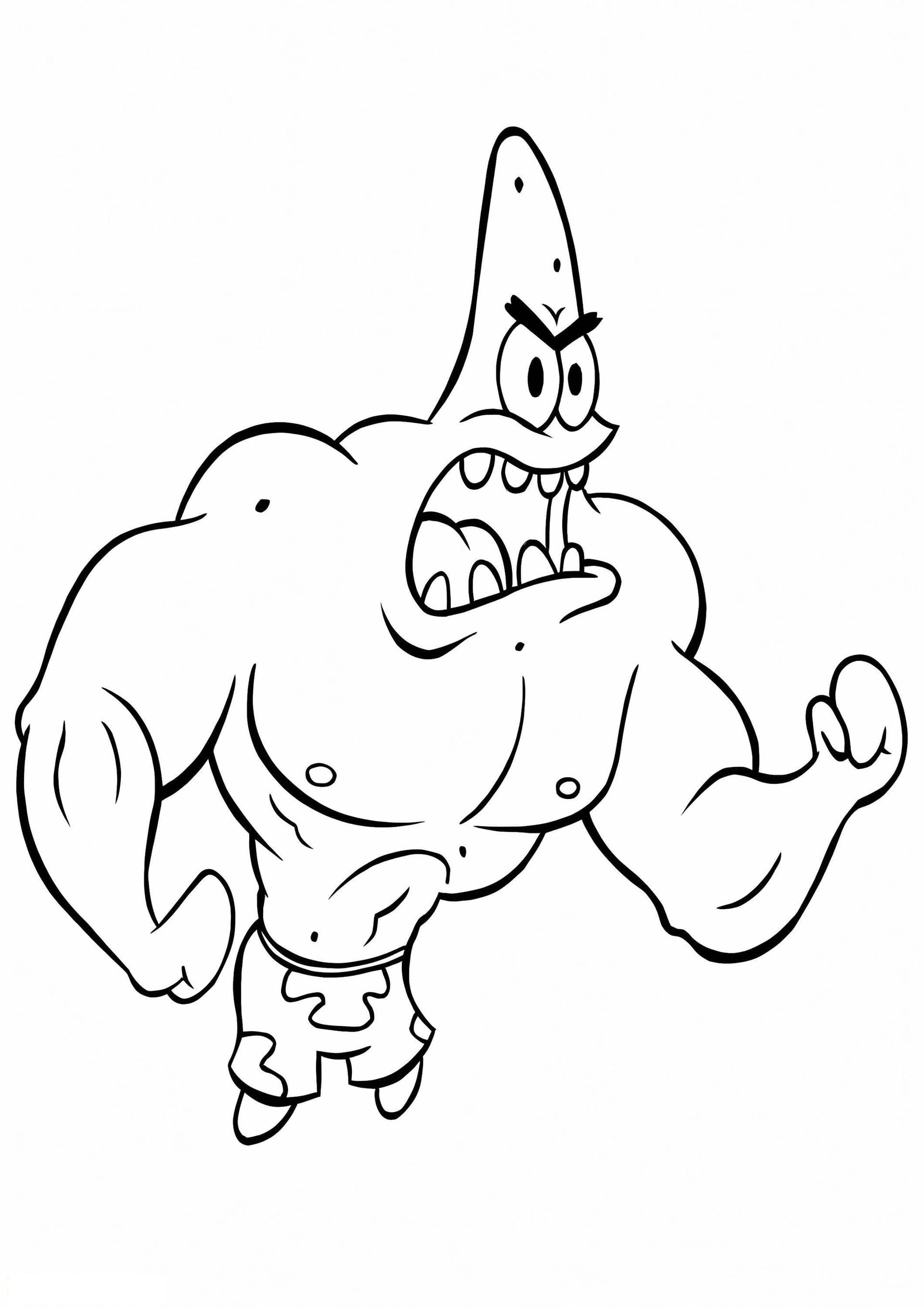 Strong Patrick Star Angry