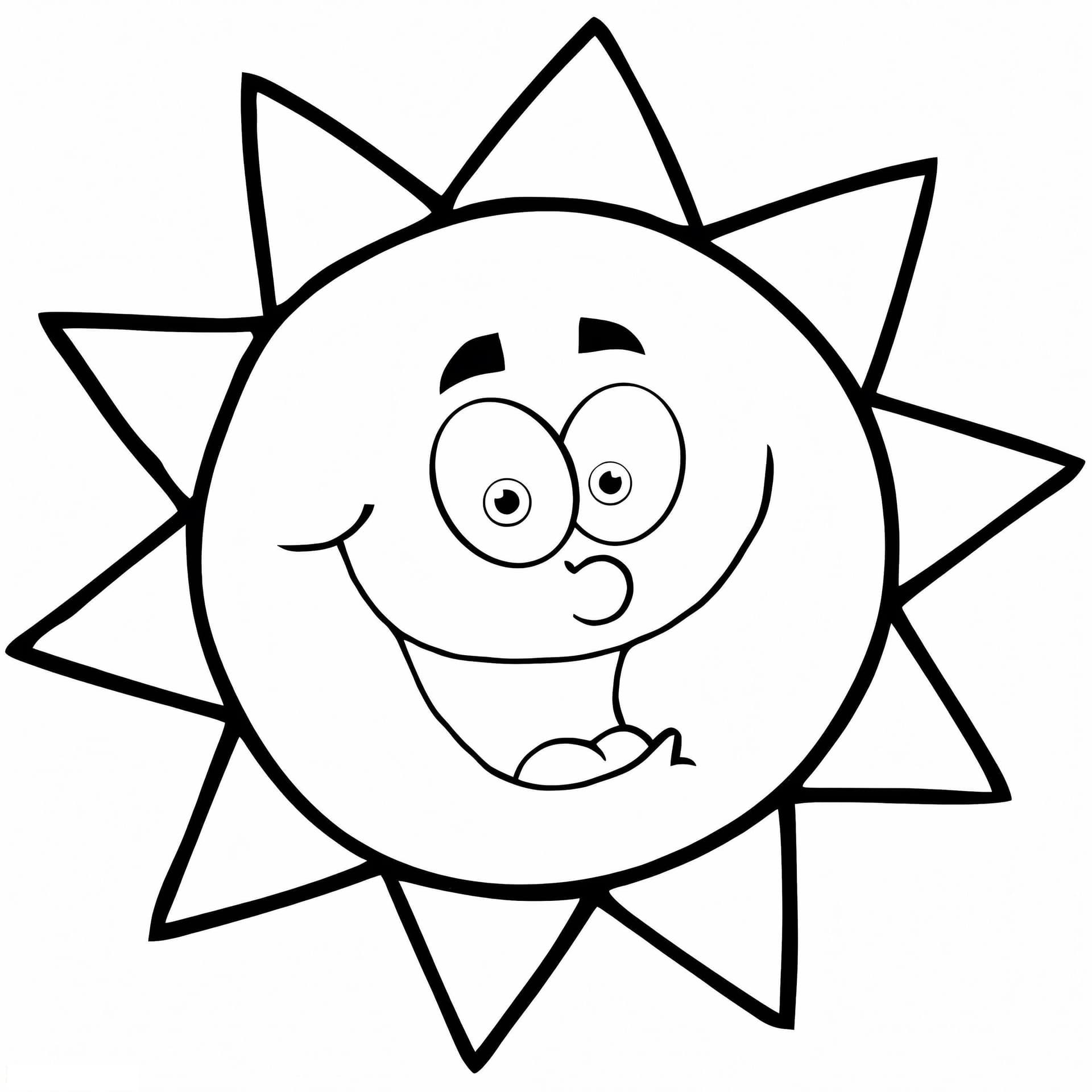 Happy Sun Smiling