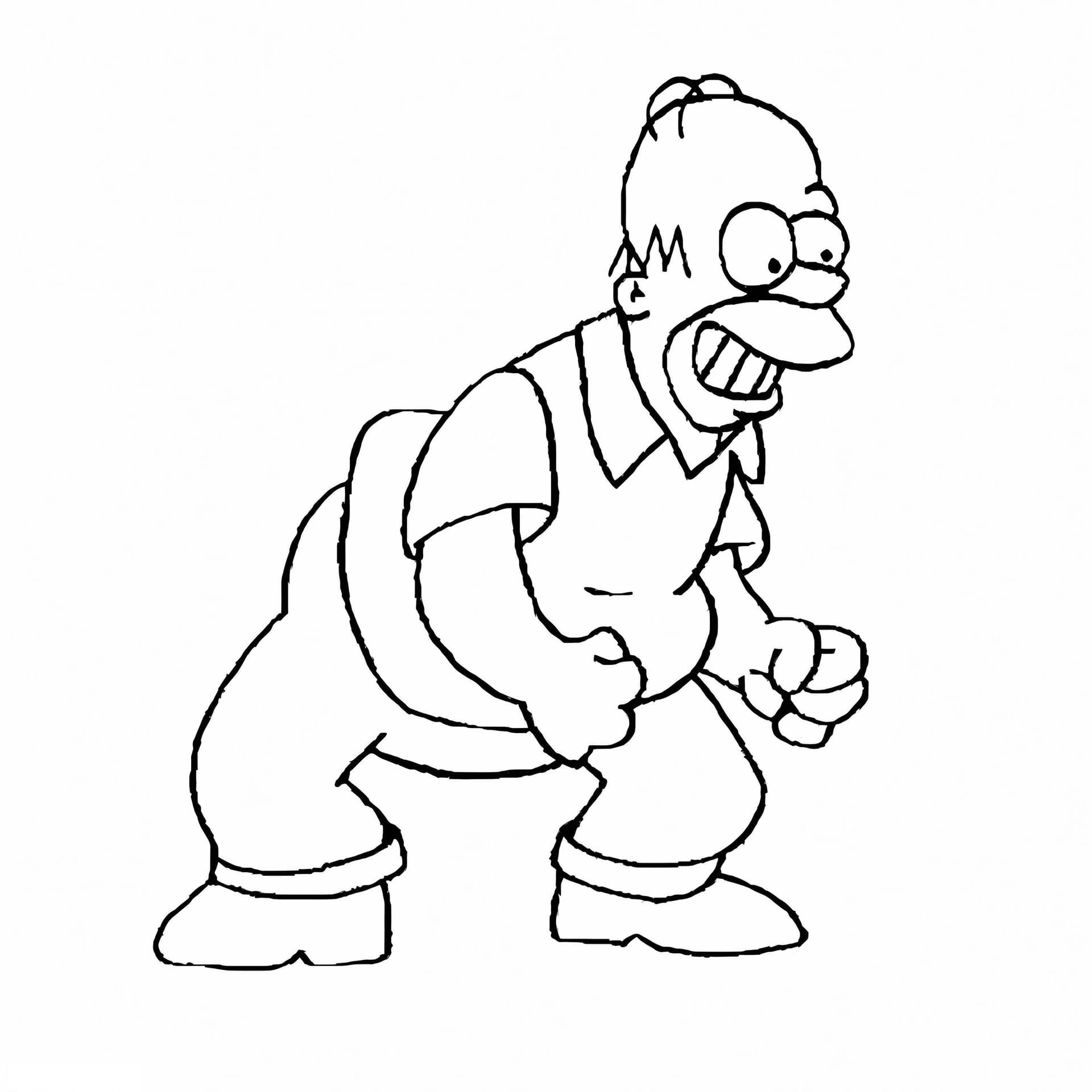 Homer Simpson Smiling