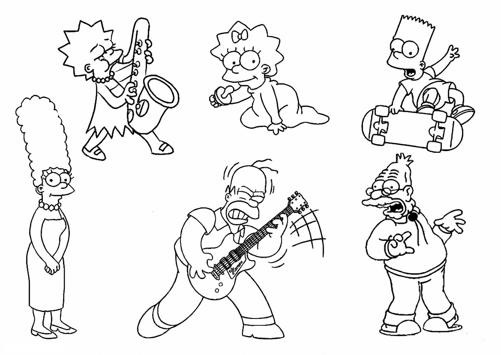 Homer Simpson And Family