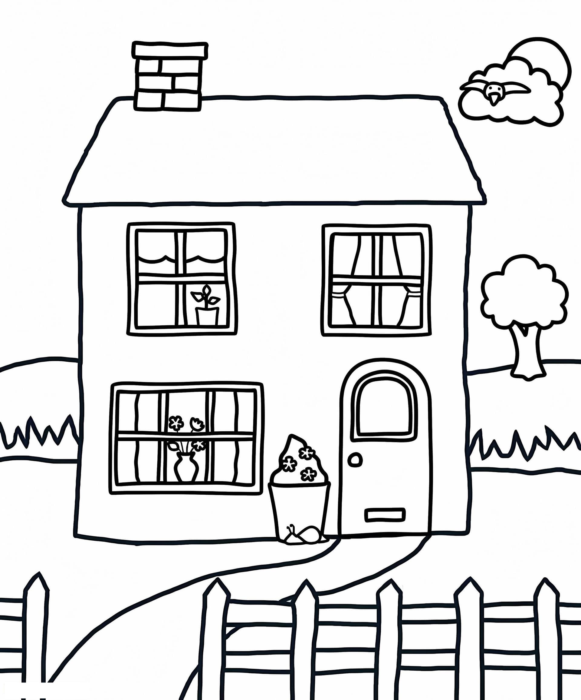 House And Fence