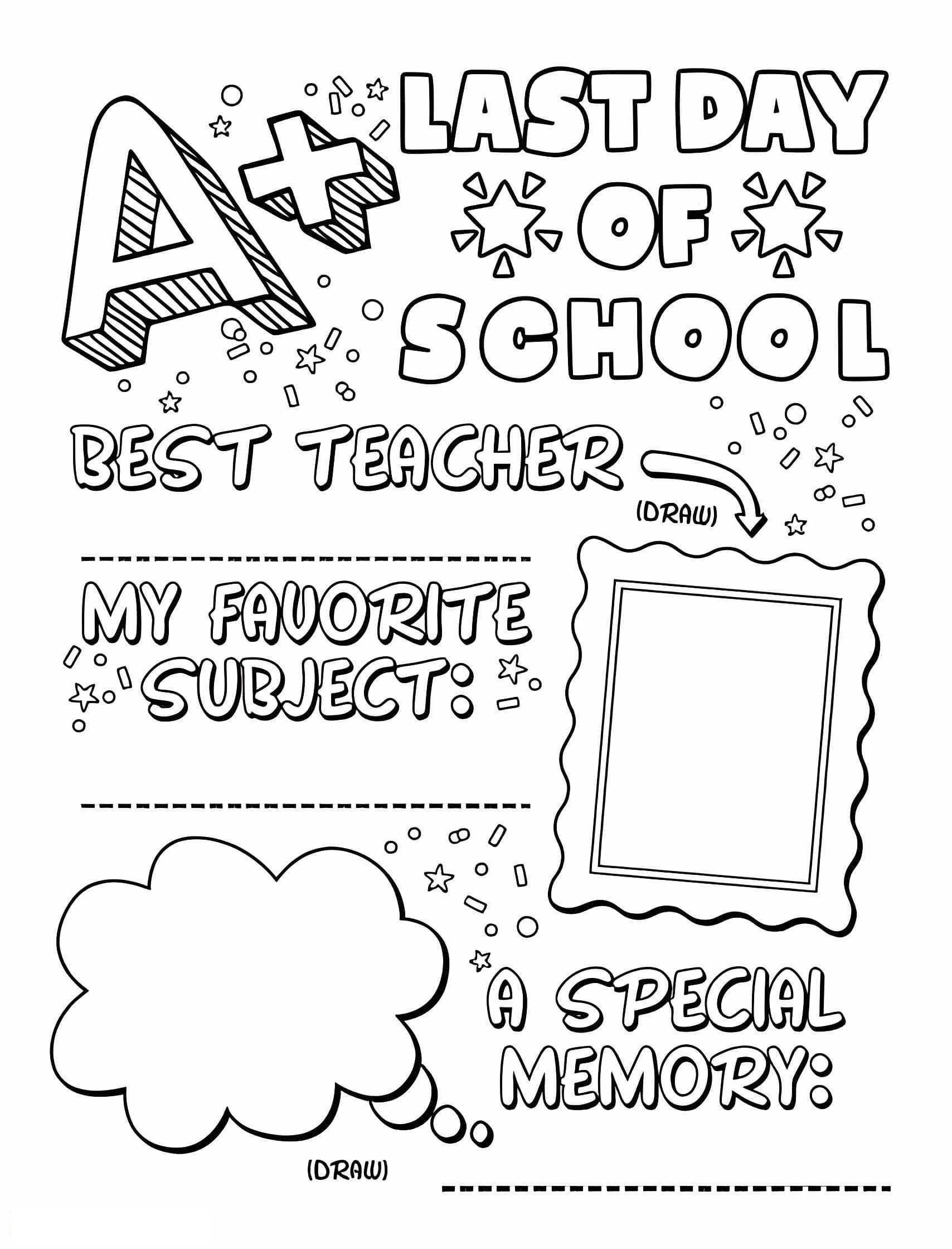 Last Day Of School Sign