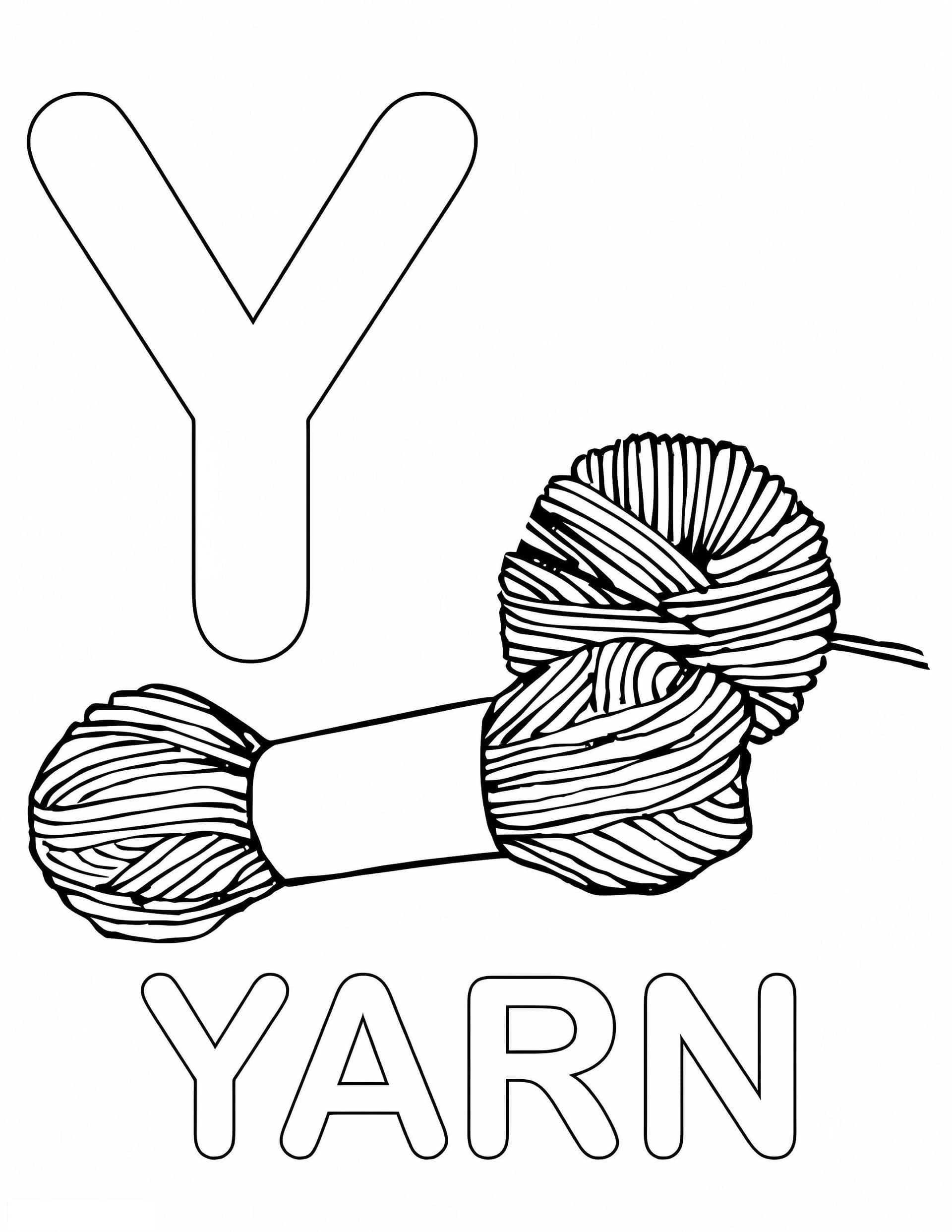 Yarn Letter Y