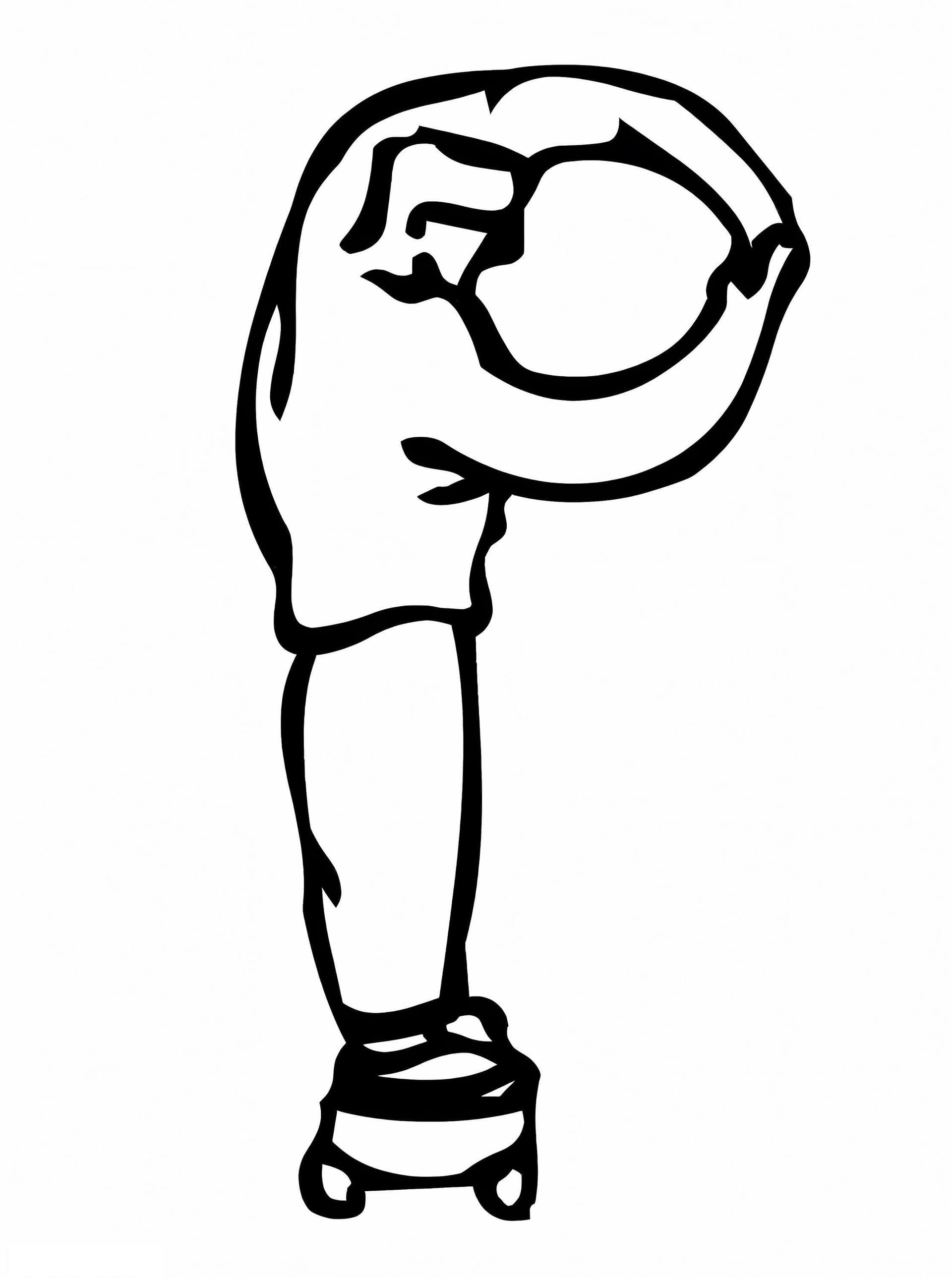 Letter P People On Skateboard