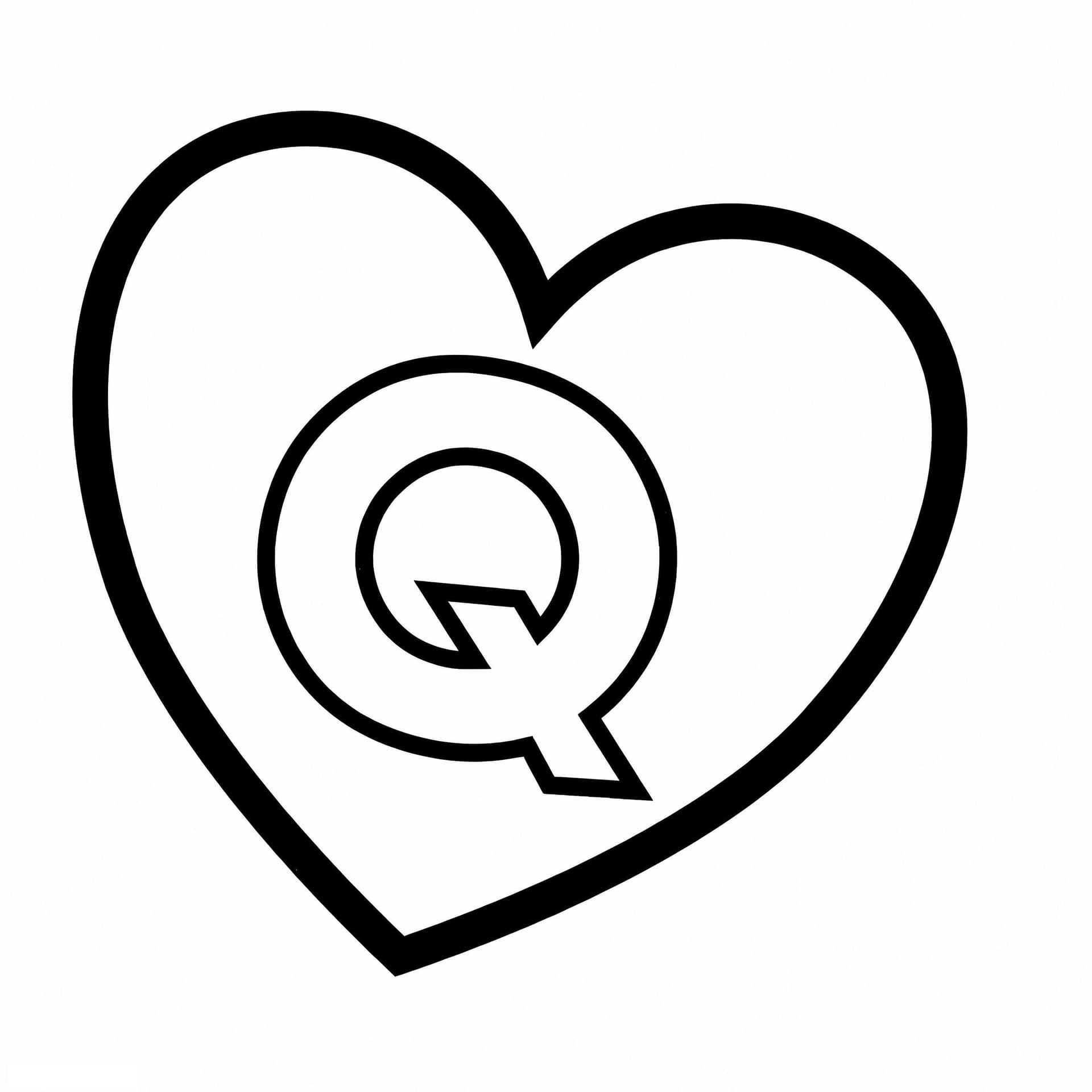 Letter Q In Heart
