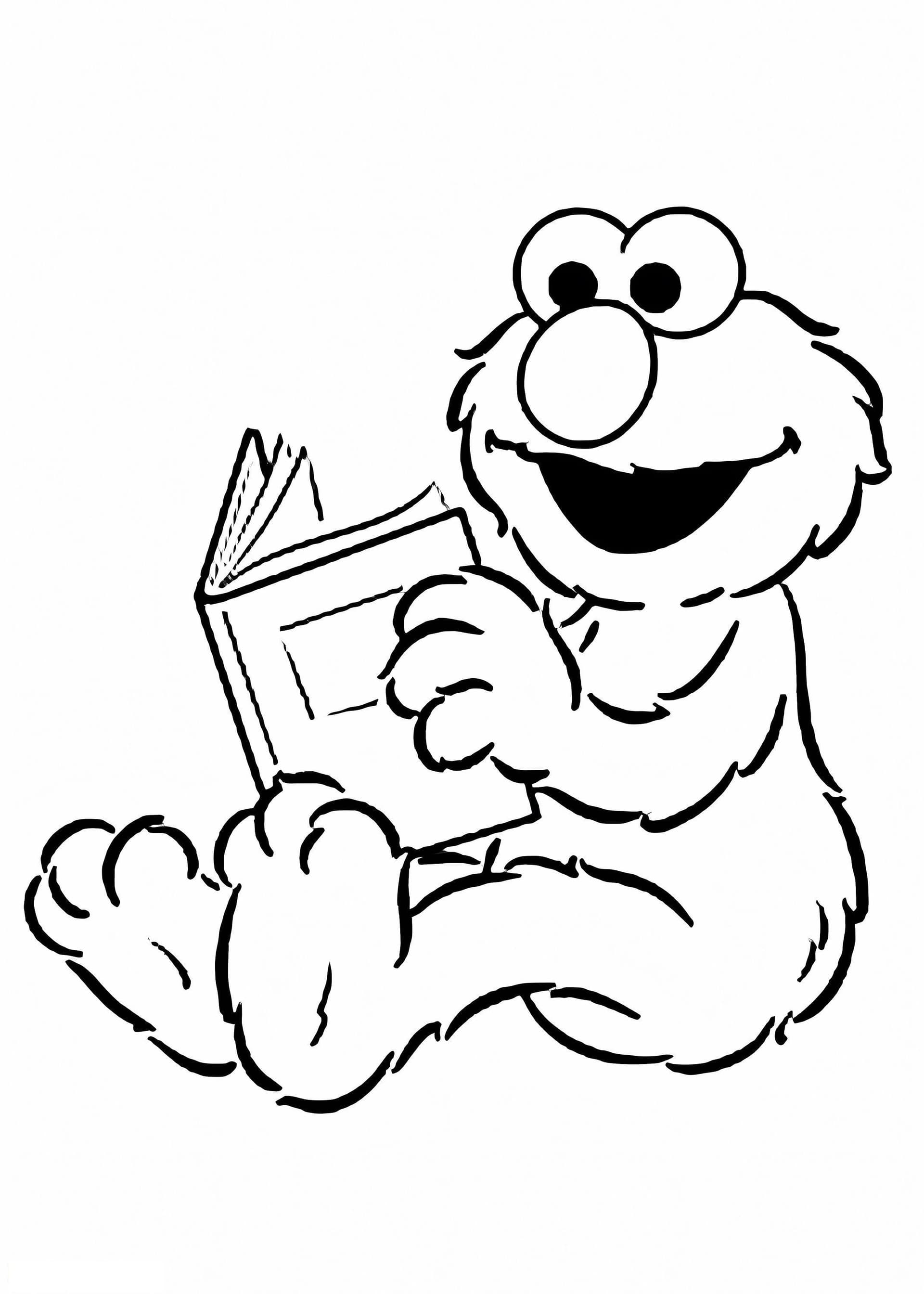 Elmo Reading Book