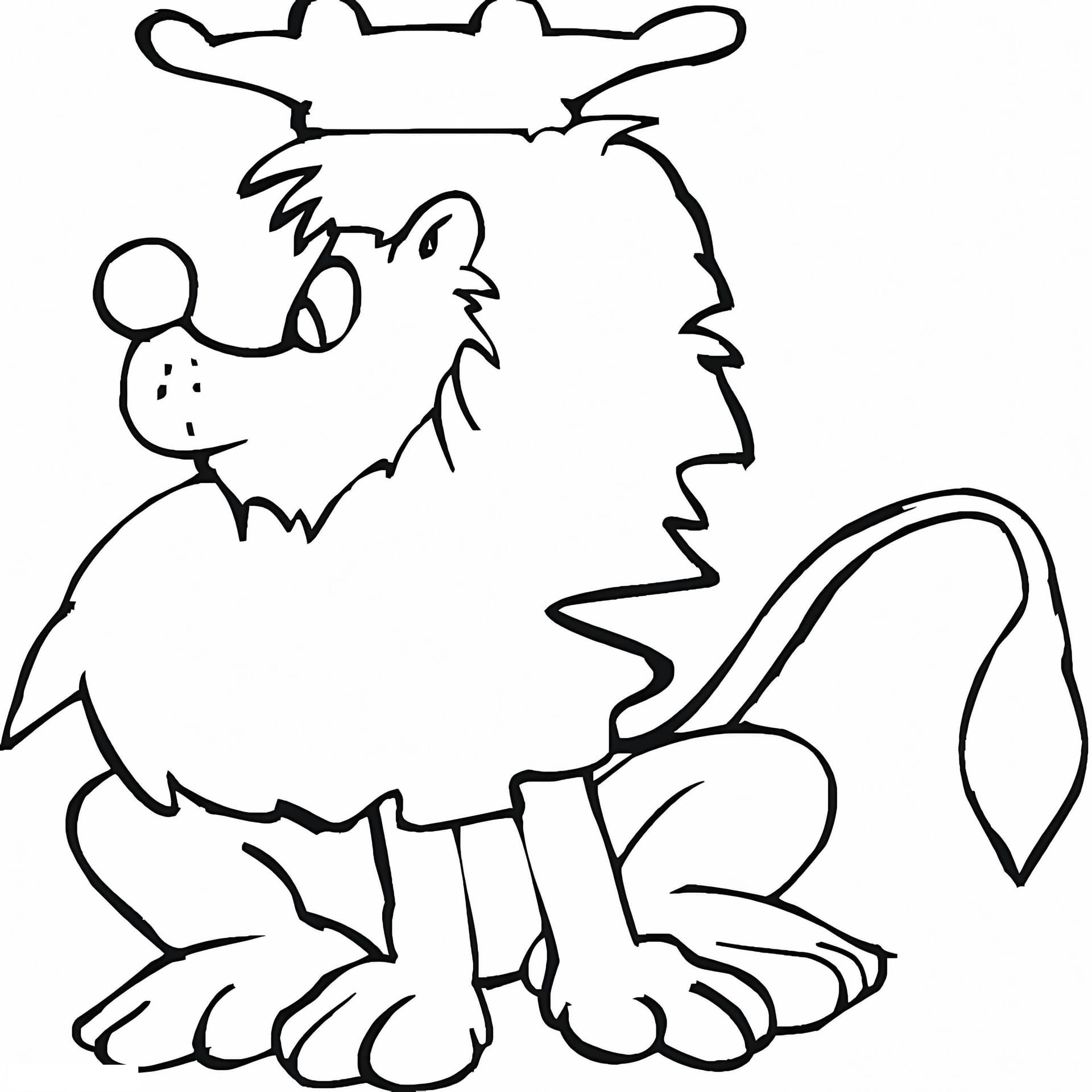 Lion With Crown