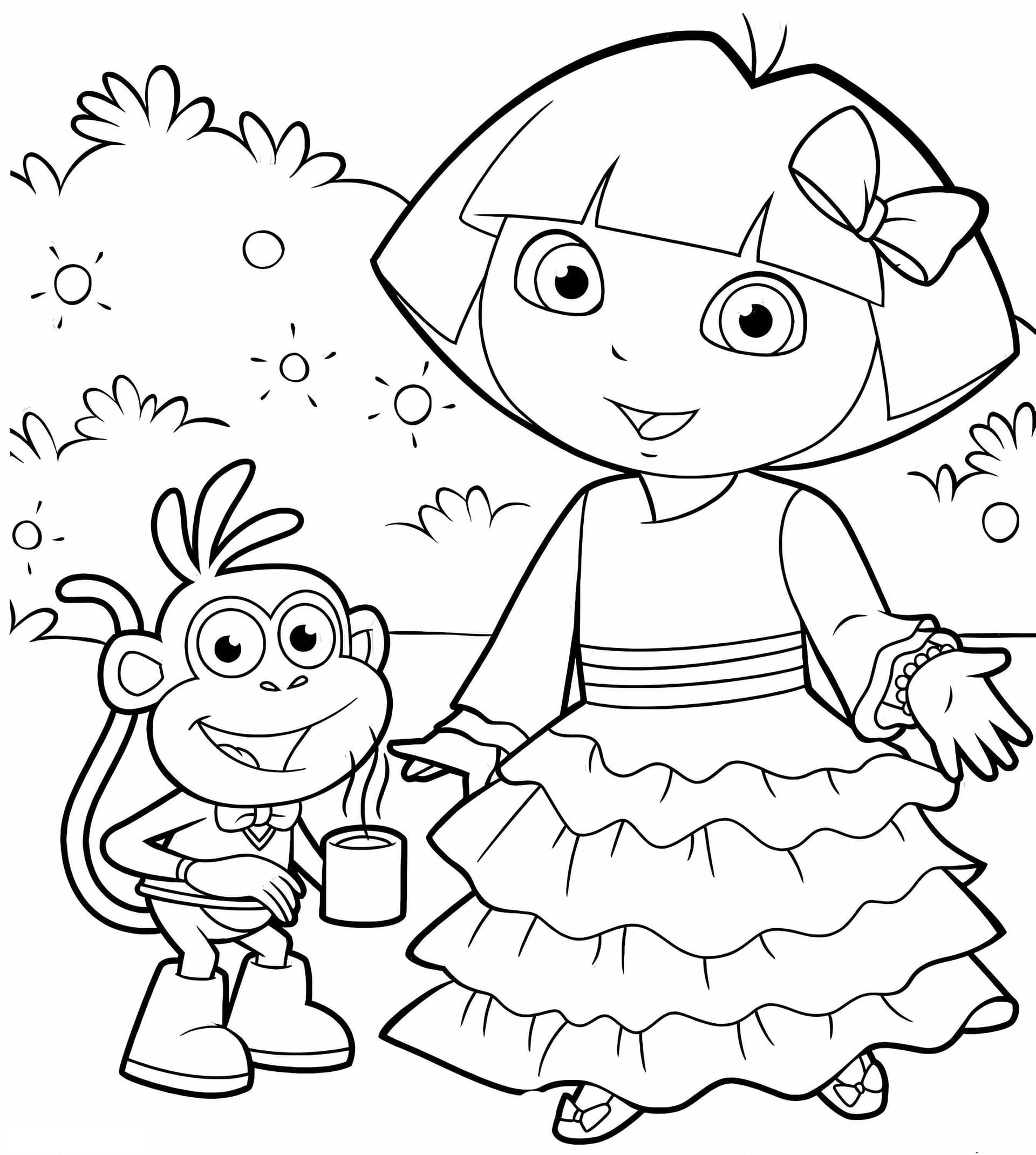 Lovely Dora And Boots