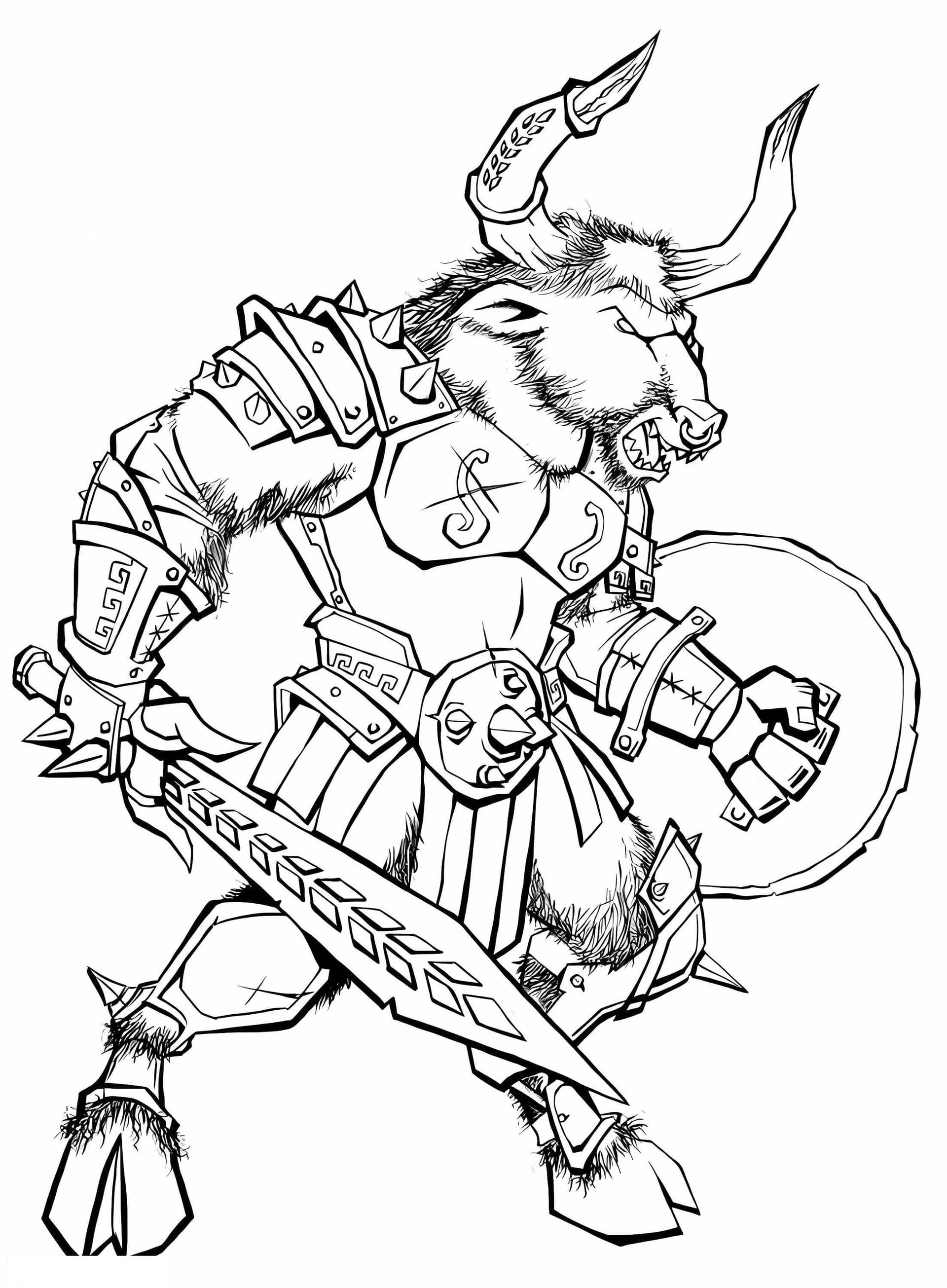 Angry Minotaur Fight