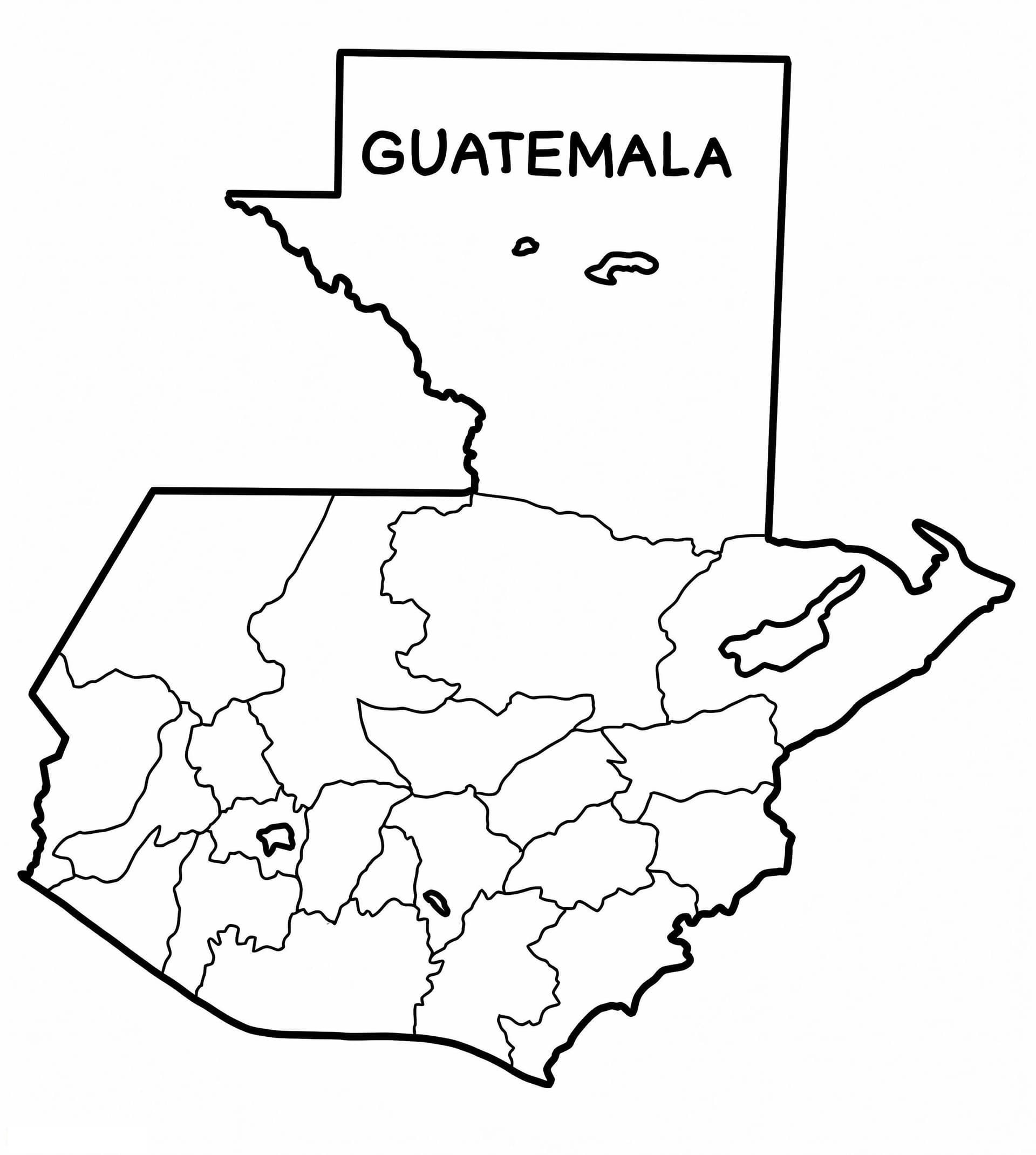 Map Of Guatemala