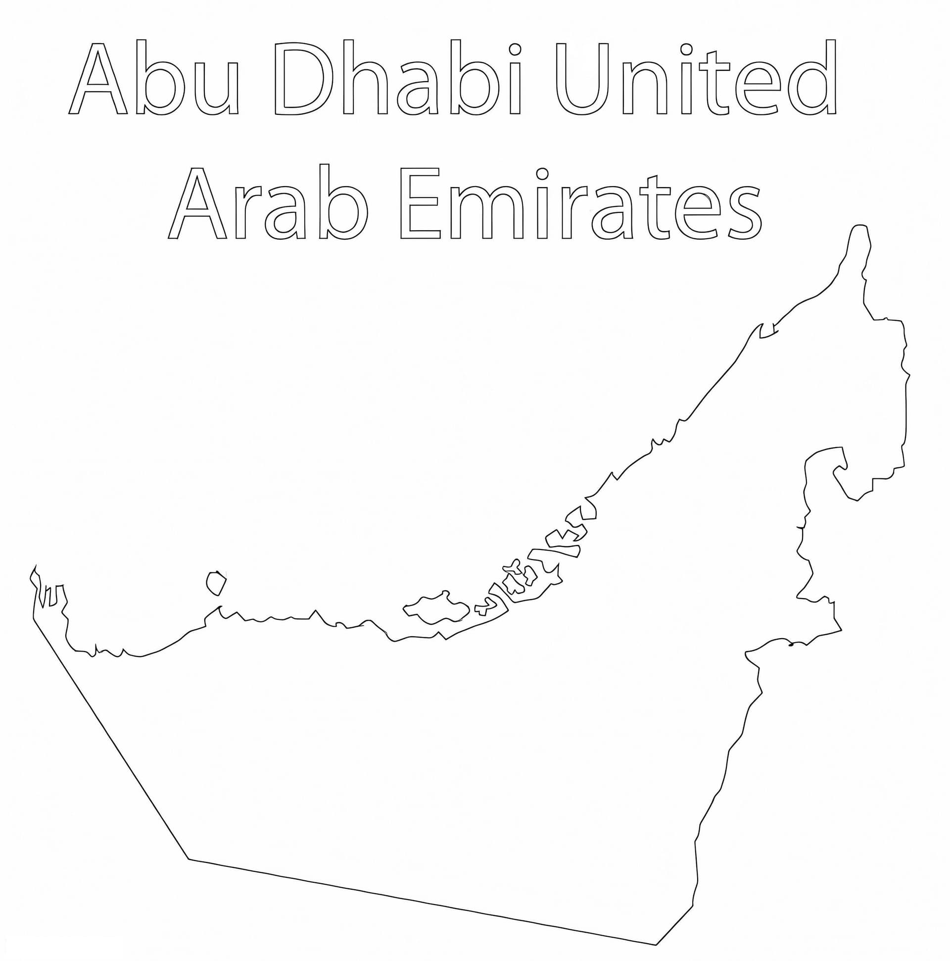 Map Of United Arab Emirates 1